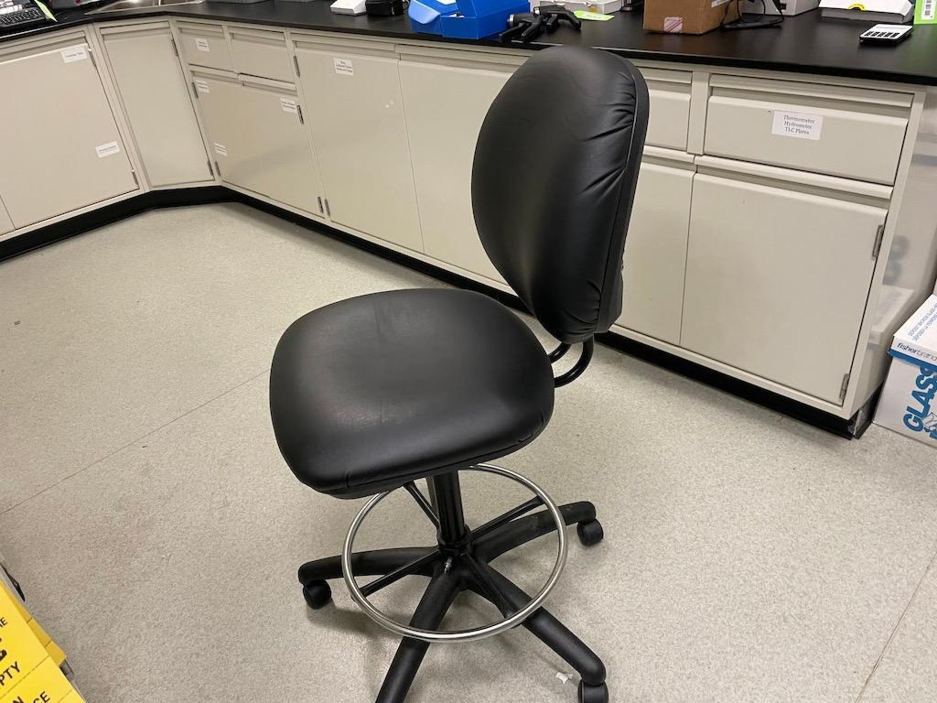 LOT 3 LAB CHAIRS AND 1 STOOL, PLUS CERAMIC ELEMENT SPACE HEATER AND FOOD SAVER BAGGING MACHINE
