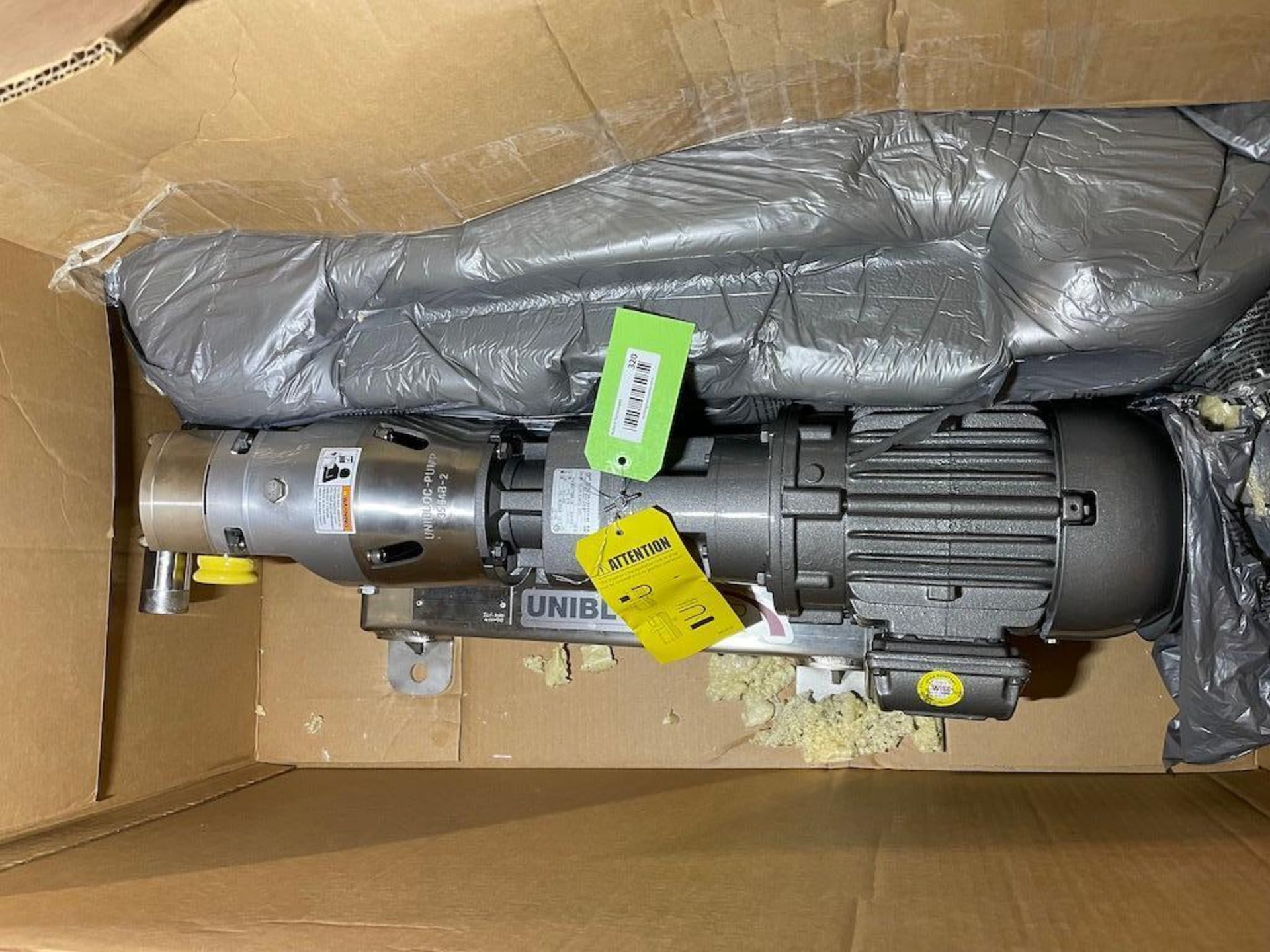 2020 GRUNDFOS UNIBLOC POSITIVE DISPLACEMENT PUMP, HALESON SANITARY BIOPHARMA INDUSTRIAL, SN Q1910715