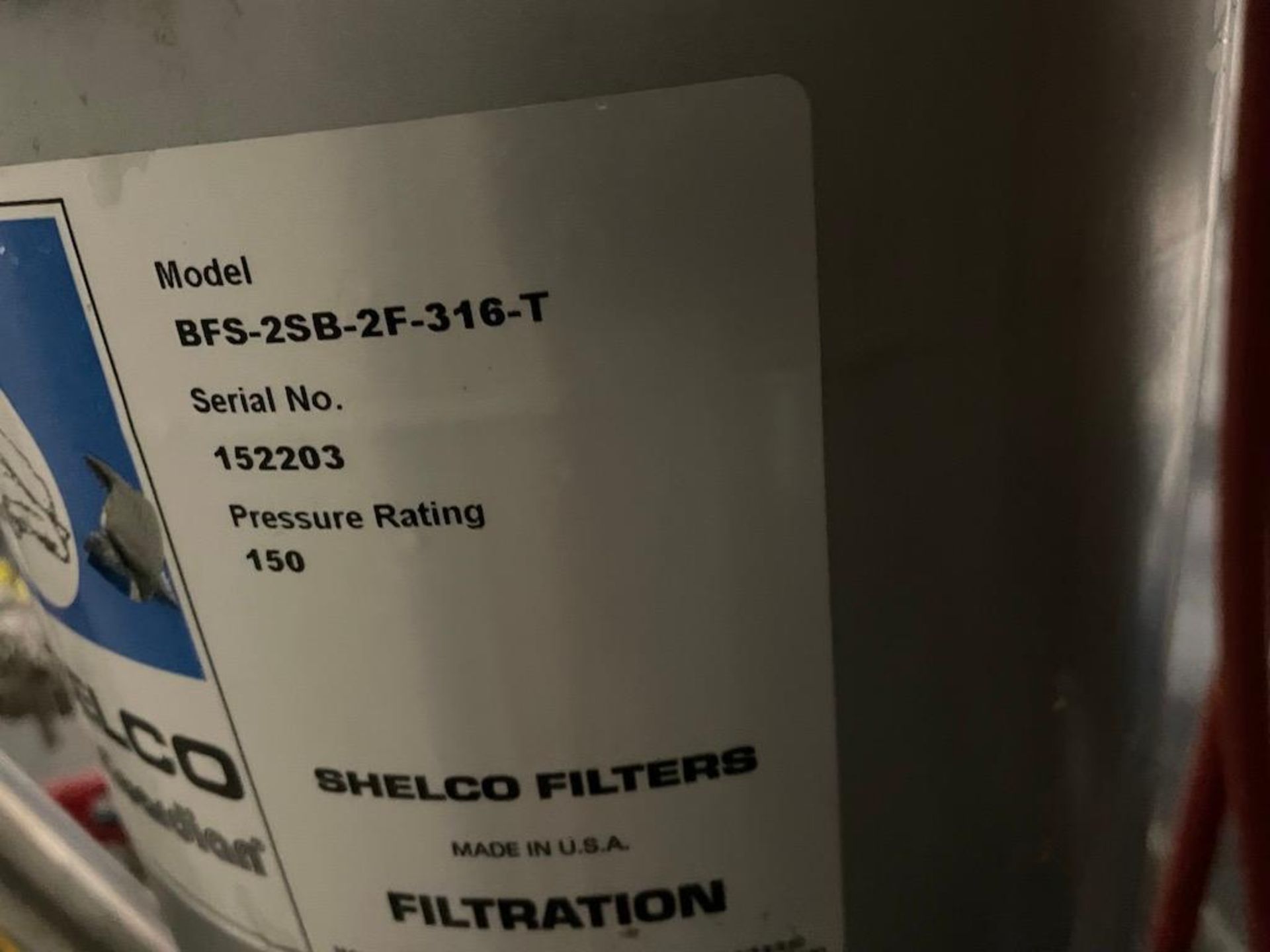 ALL FLO PUMP MODEL SP-15-X44F W (3) SHELCO BAG FILTERS MODEL BFS-2SB-2TC-316-T ON SS PORTABLE STANDS - Image 7 of 7