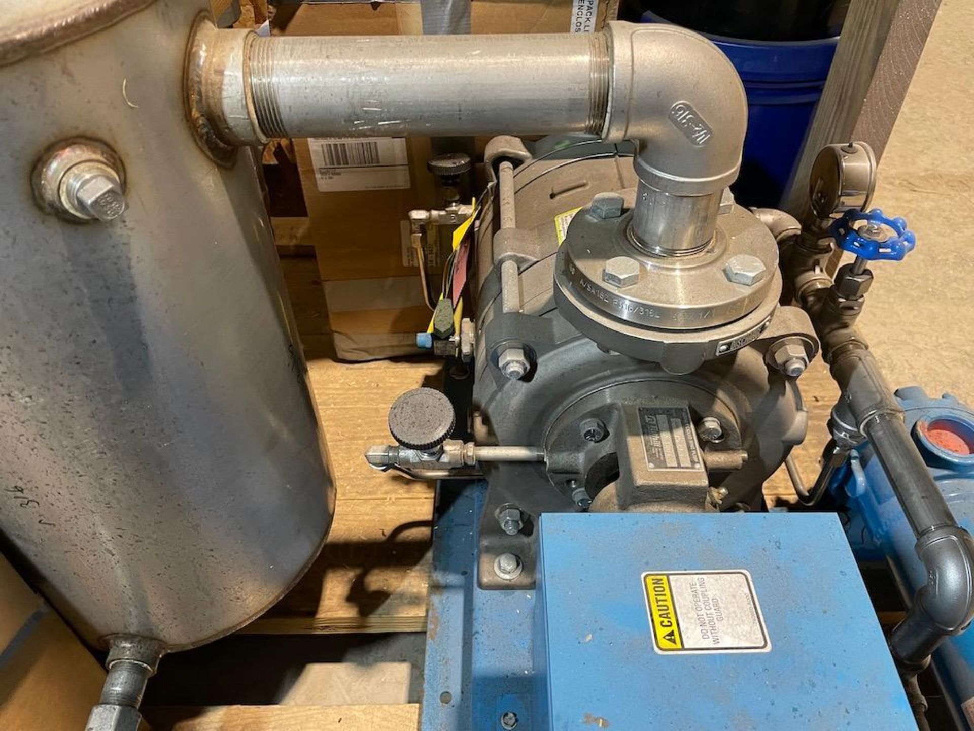 SMALL WIPED FILM EVAPORATOR, REFURBISHED BY PFAUDLER IN APPROX 2019, INCLUDES: PFAUDLER PUMP, SKID 2 - Image 11 of 17