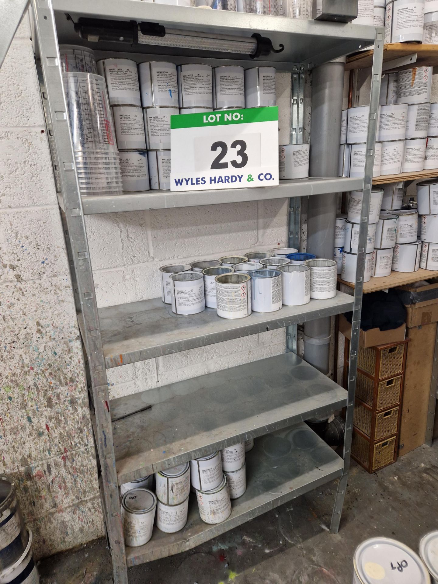 Three Bays 5-Tier Galvanised Steel Parts Racks (N.B. Contents Not Included) - Image 2 of 3