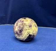 A Polished Purple Crystal/Amethyst Sphere