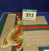 A Set of Two GUCCI Scarves Comprising:- - One with Cream and Brown Double G Monogram Pattern to