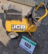 A JCB Airmaster 50 Mobile Receiver mounted Air Compressor (240V)