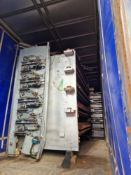 A DAUB Gas Fired Thermo Oil 4-Deck 2M Width Tunnel Oven components (Commission No. 200498) stored in