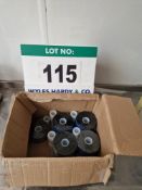 Two Boxes with a Total of Seventeen Rolls of CLEARMARK, Part Number CM800991, Black Thermal Transfer