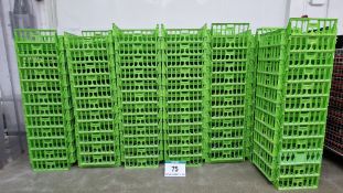 Four Hundred and Thirty Green Plastic Stacking Bread Baskets, each approx. 620mm x 520mm x 170mm