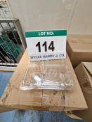Five Boxes with a Total of approx 1920 K19 Clear PET Plastic Disposable Food Trays, each with
