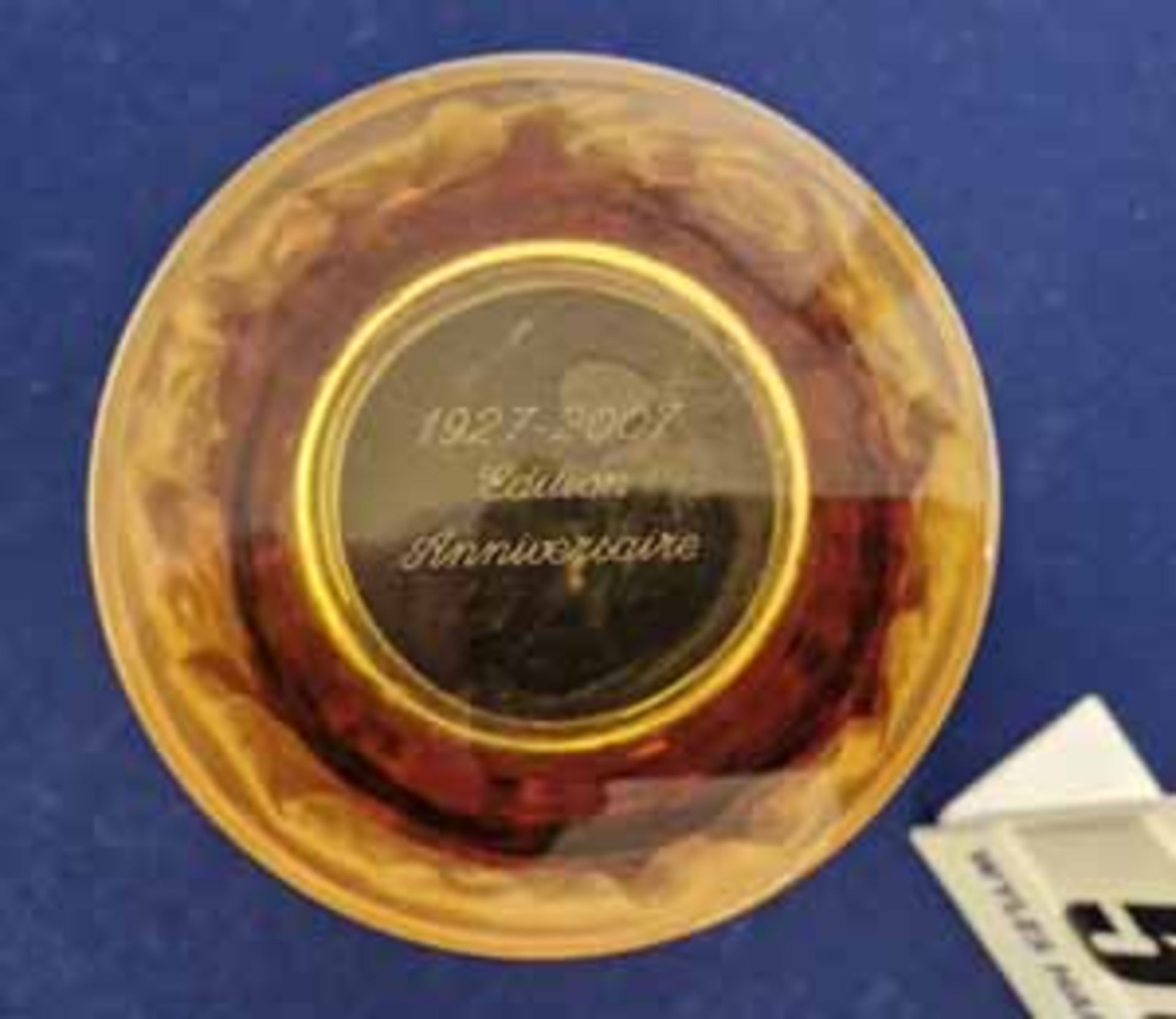 A LALIQUE 1927 - 2007 Numbered Anniversary Edition Bacchantes Vase in Amber Crystal. From the - Image 3 of 6