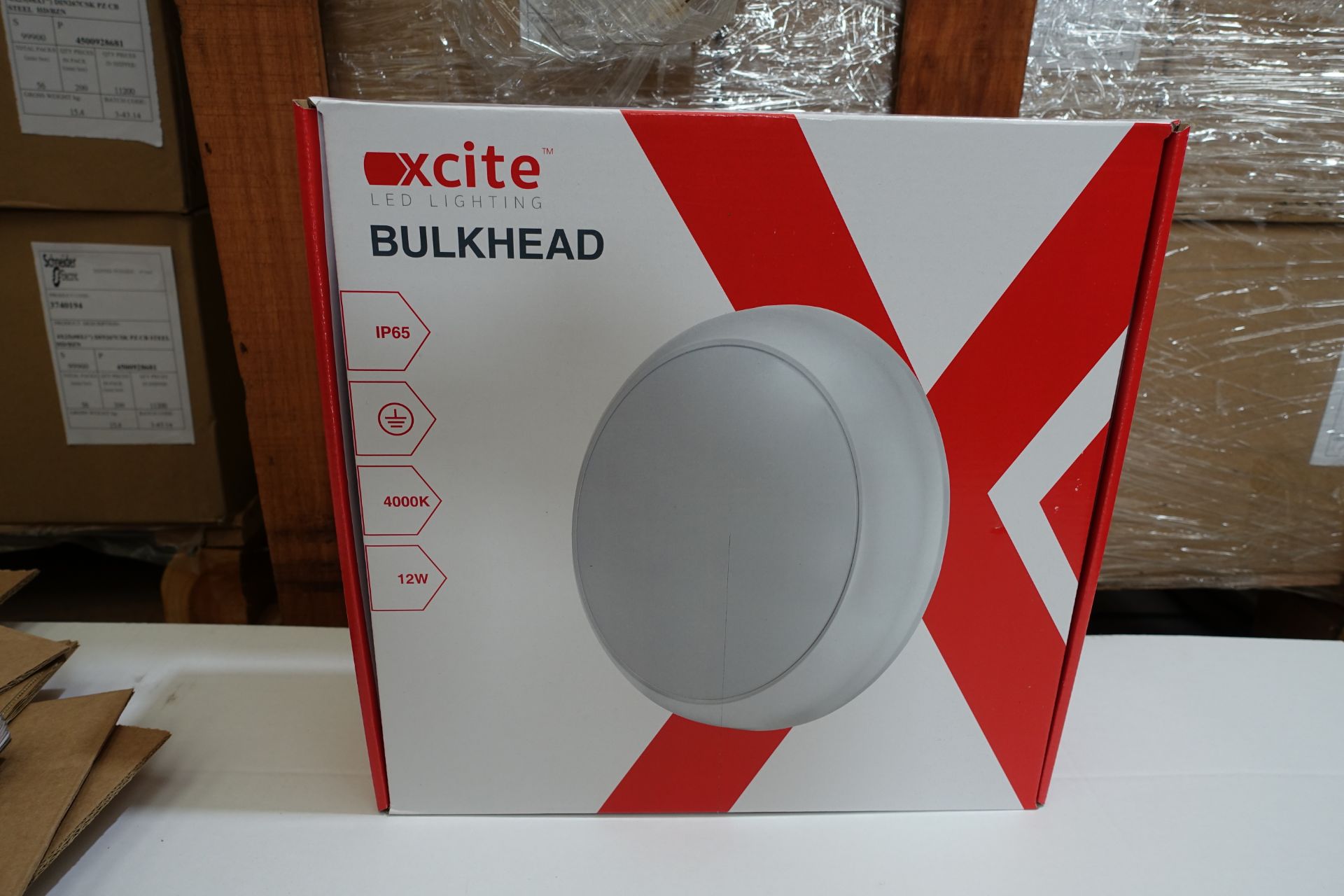 10 x EXCITE XCBH12NW 12w LED Circular Bulkheads 4000K IP65 White Finish