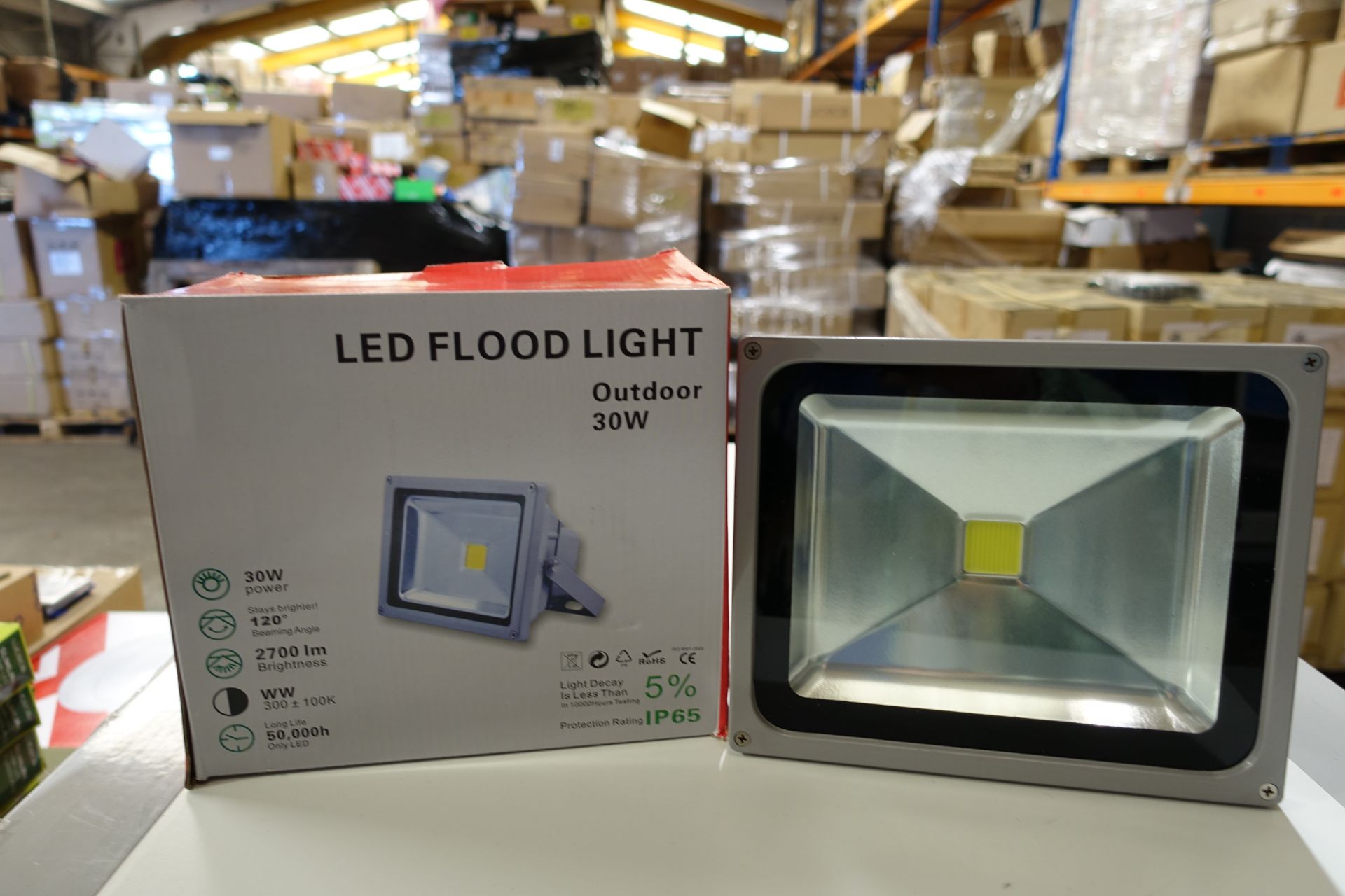 15 x LED Floodlights 30W 2700 Lumen Cool White IP65 Grey Finish