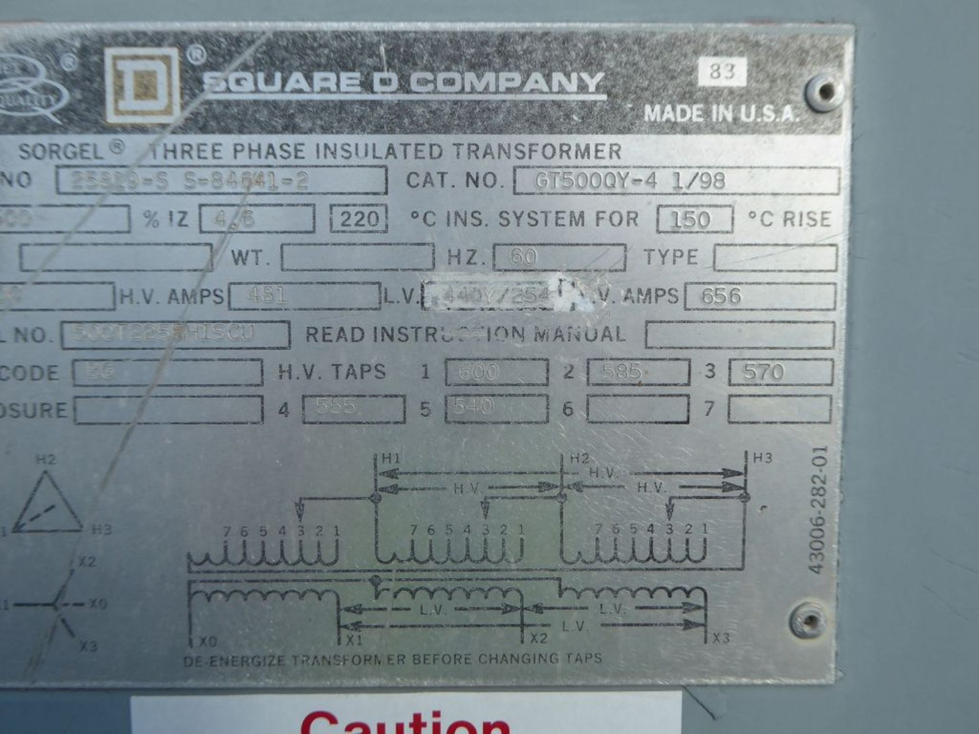 Square D 500 KVA Transformer - Bild 8 aus 8