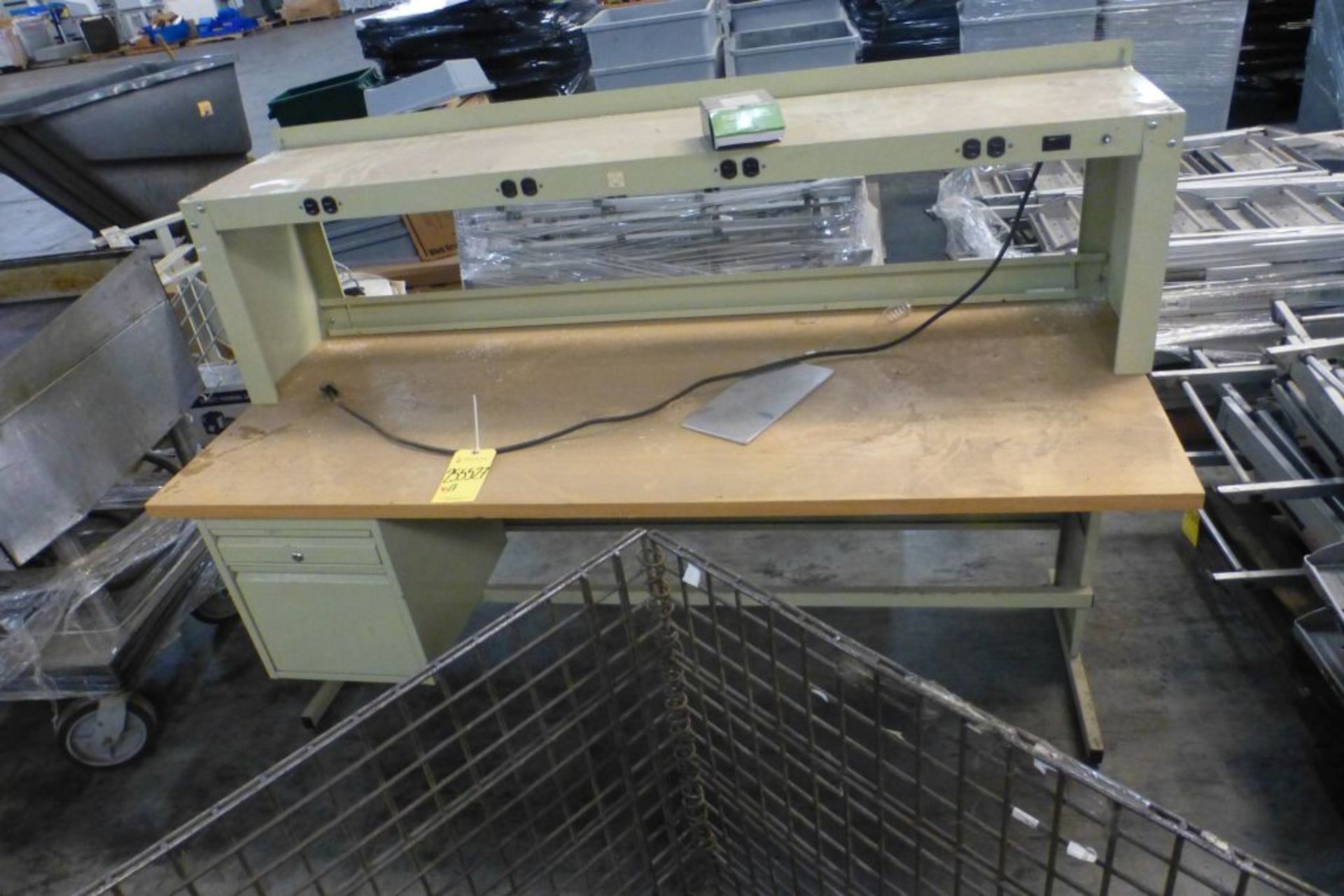 Work Table with Power Outlets - Image 6 of 9