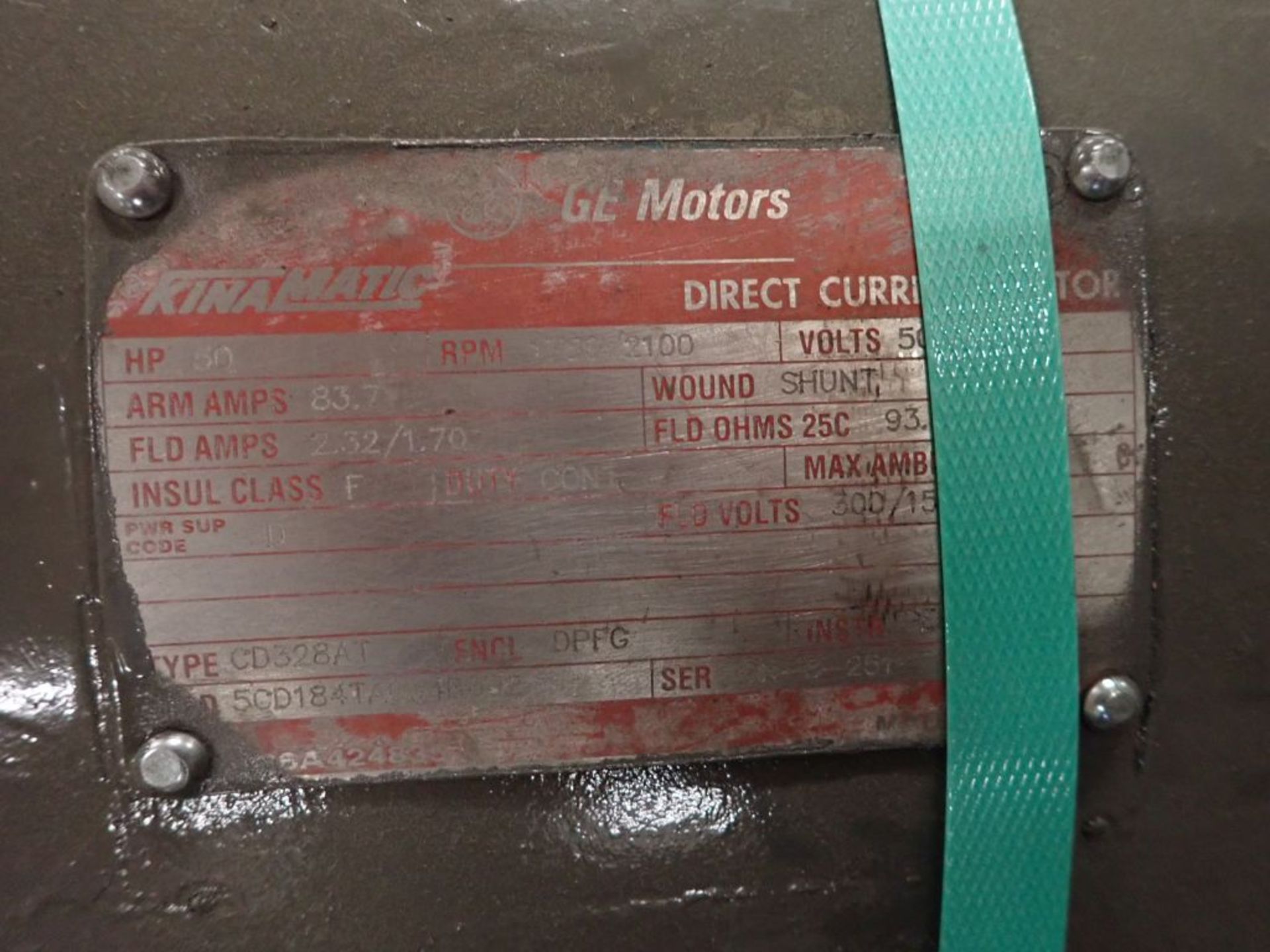 GE 50 HP DC Motor - Image 6 of 8