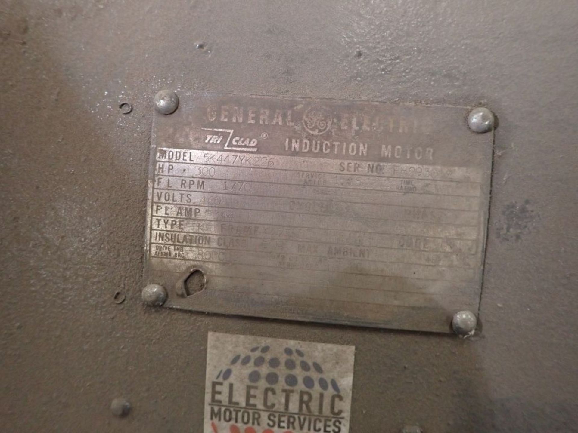 GE 300 HP Induction Motor - Image 5 of 6