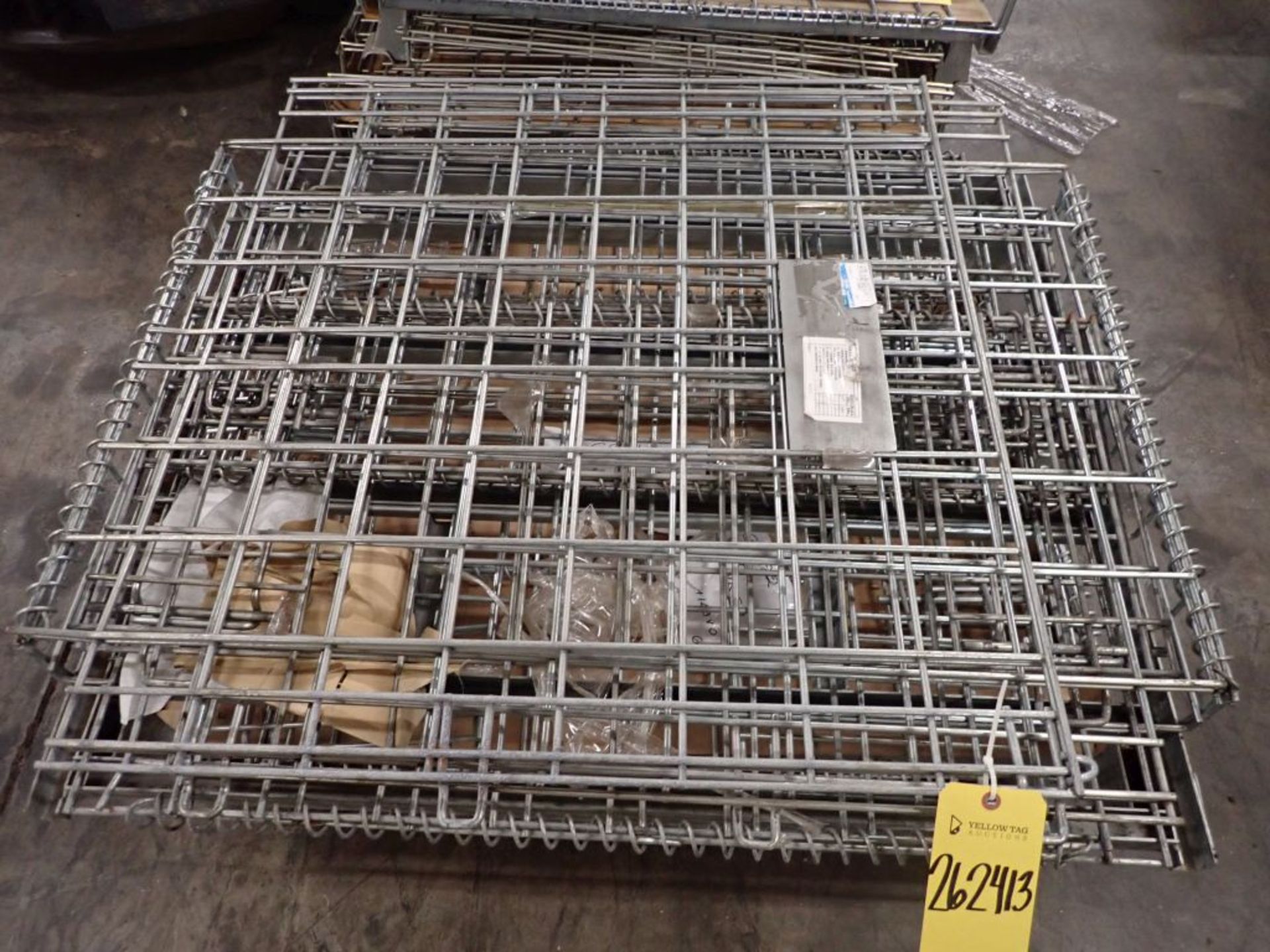 Lot of (2) Collapsible Wire Baskets