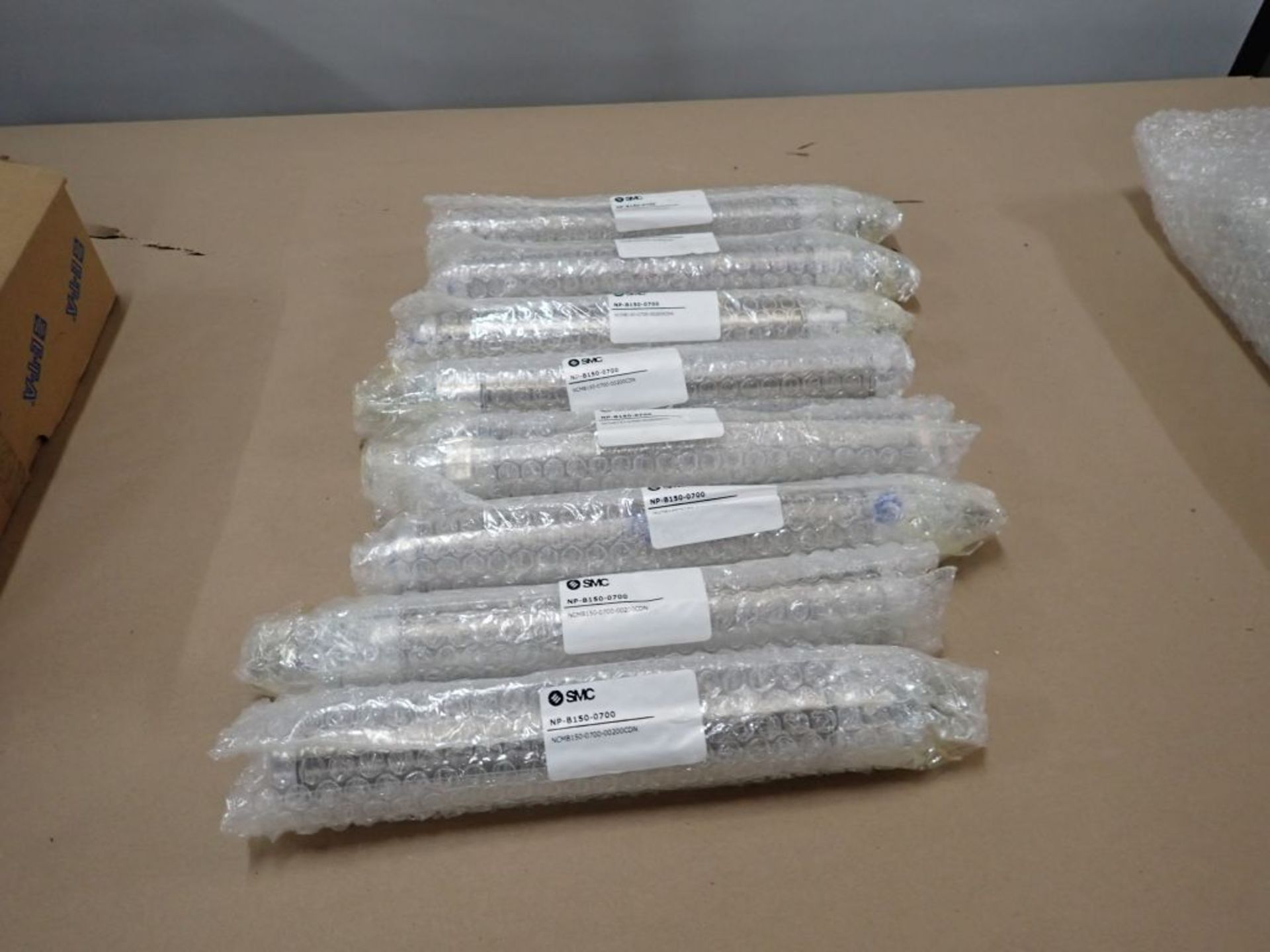 Lot of (8) SMC Round Body Cylinder