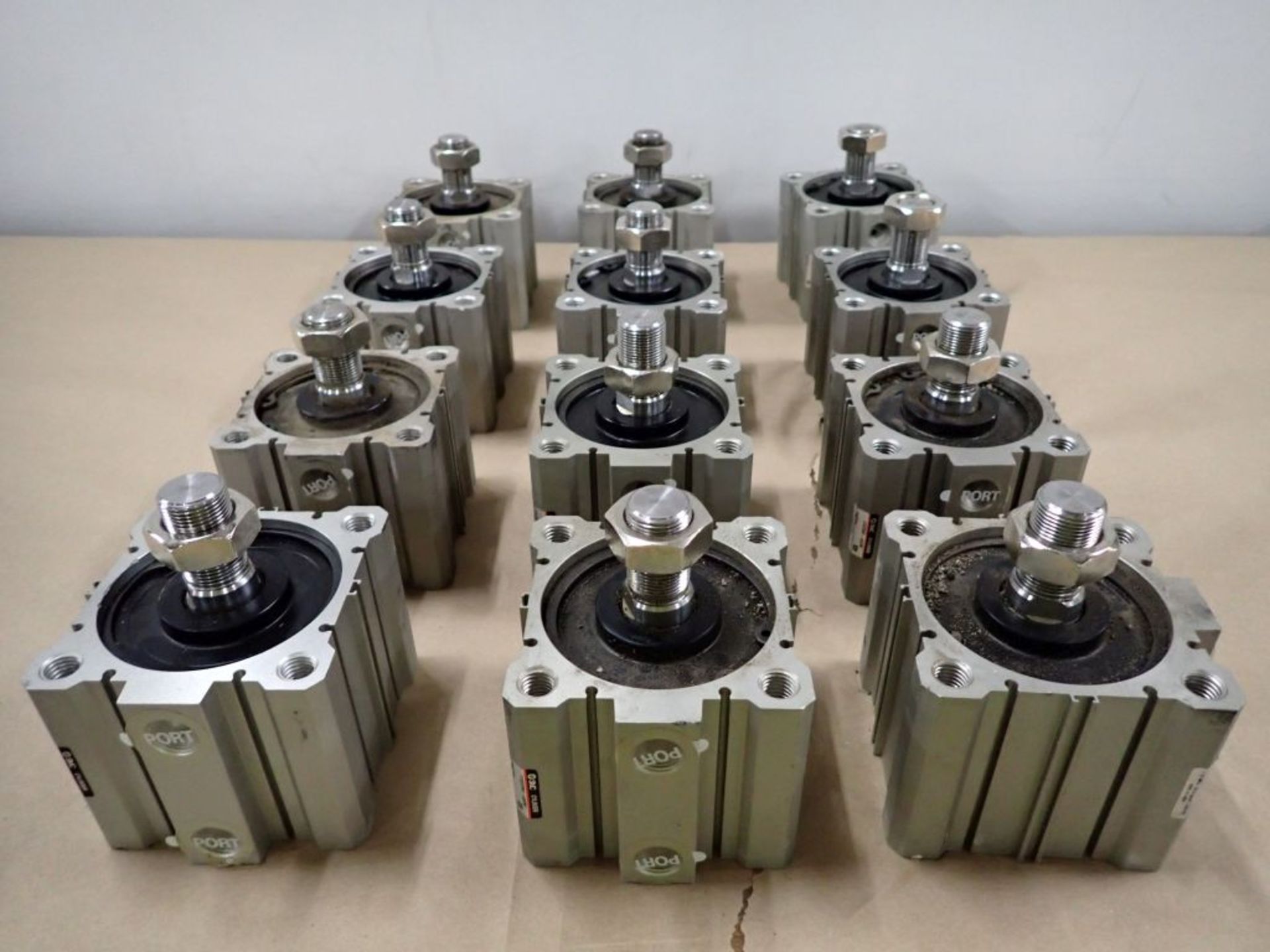 Lot of (12) SMC Cylinders