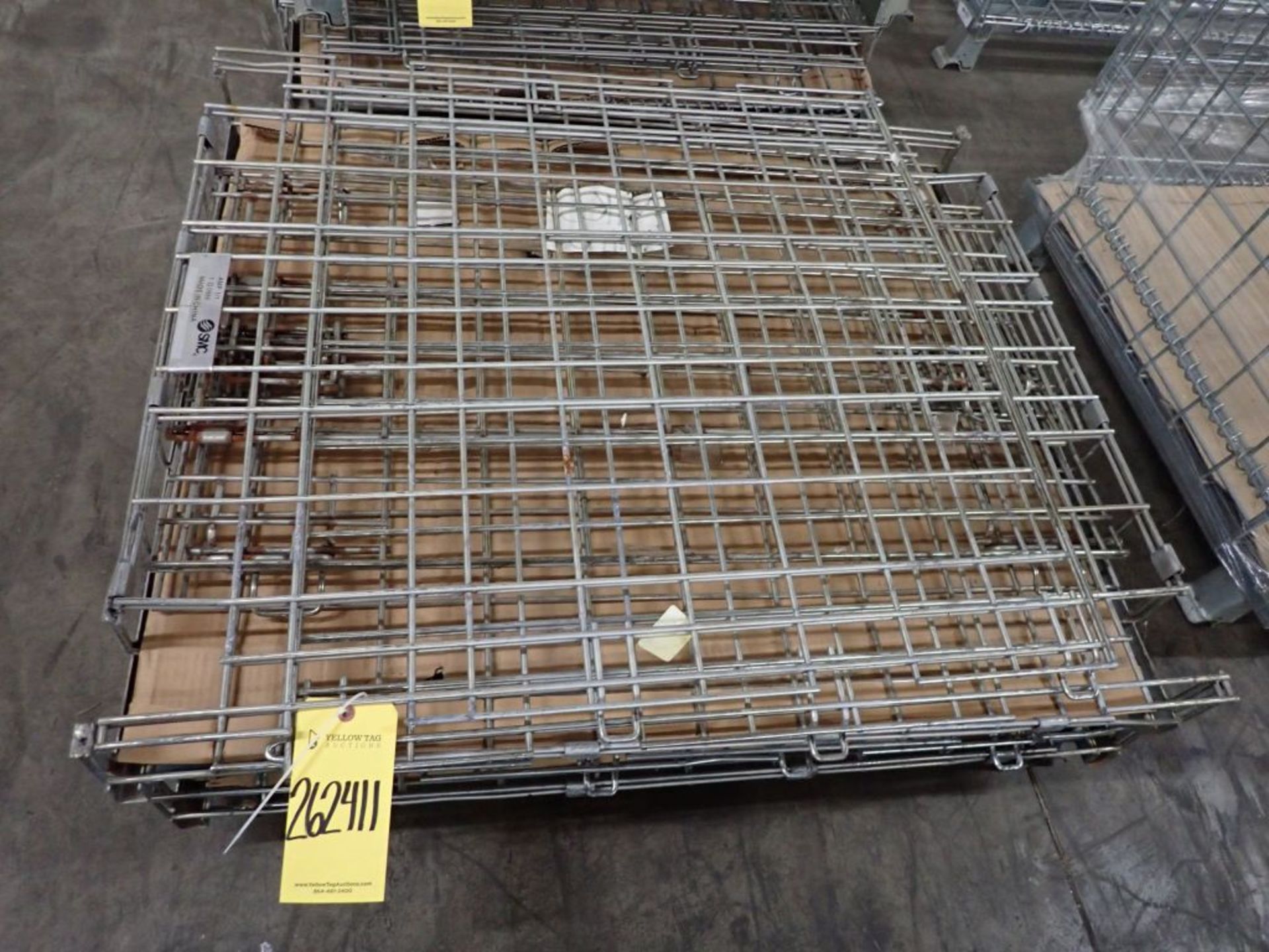 Lot of (2) Collapsible Wire Baskets