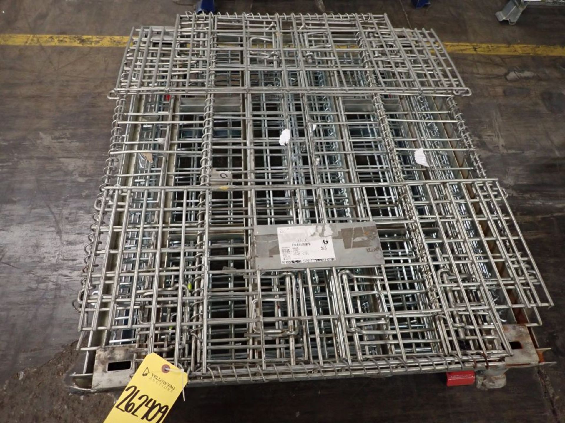 Lot of (2) Collapsible Wire Baskets