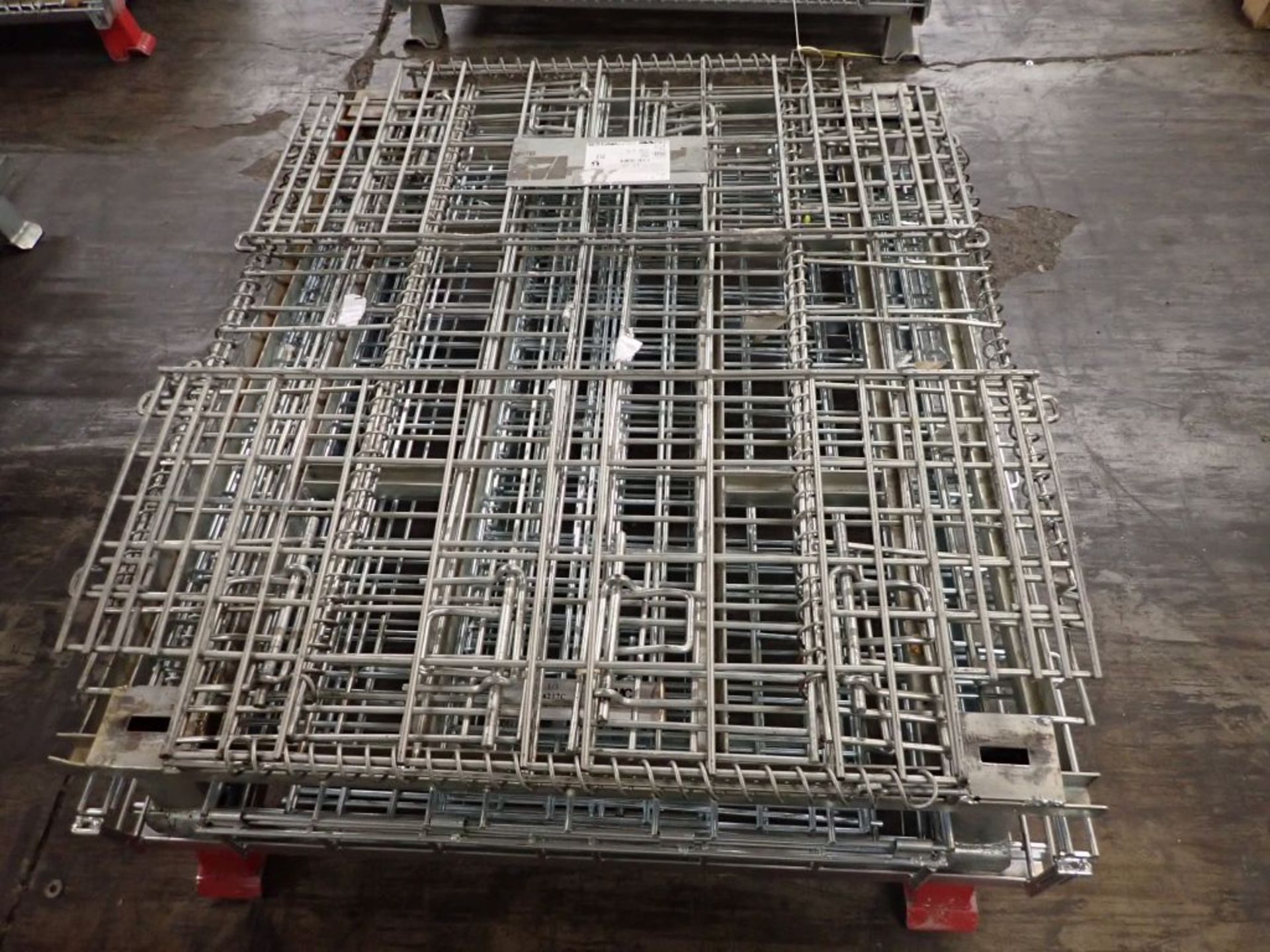 Lot of (2) Collapsible Wire Baskets - Image 2 of 4