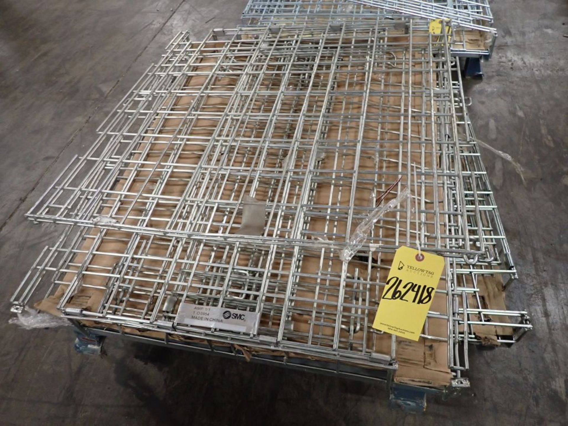 Lot of (2) Collapsible Wire Baskets