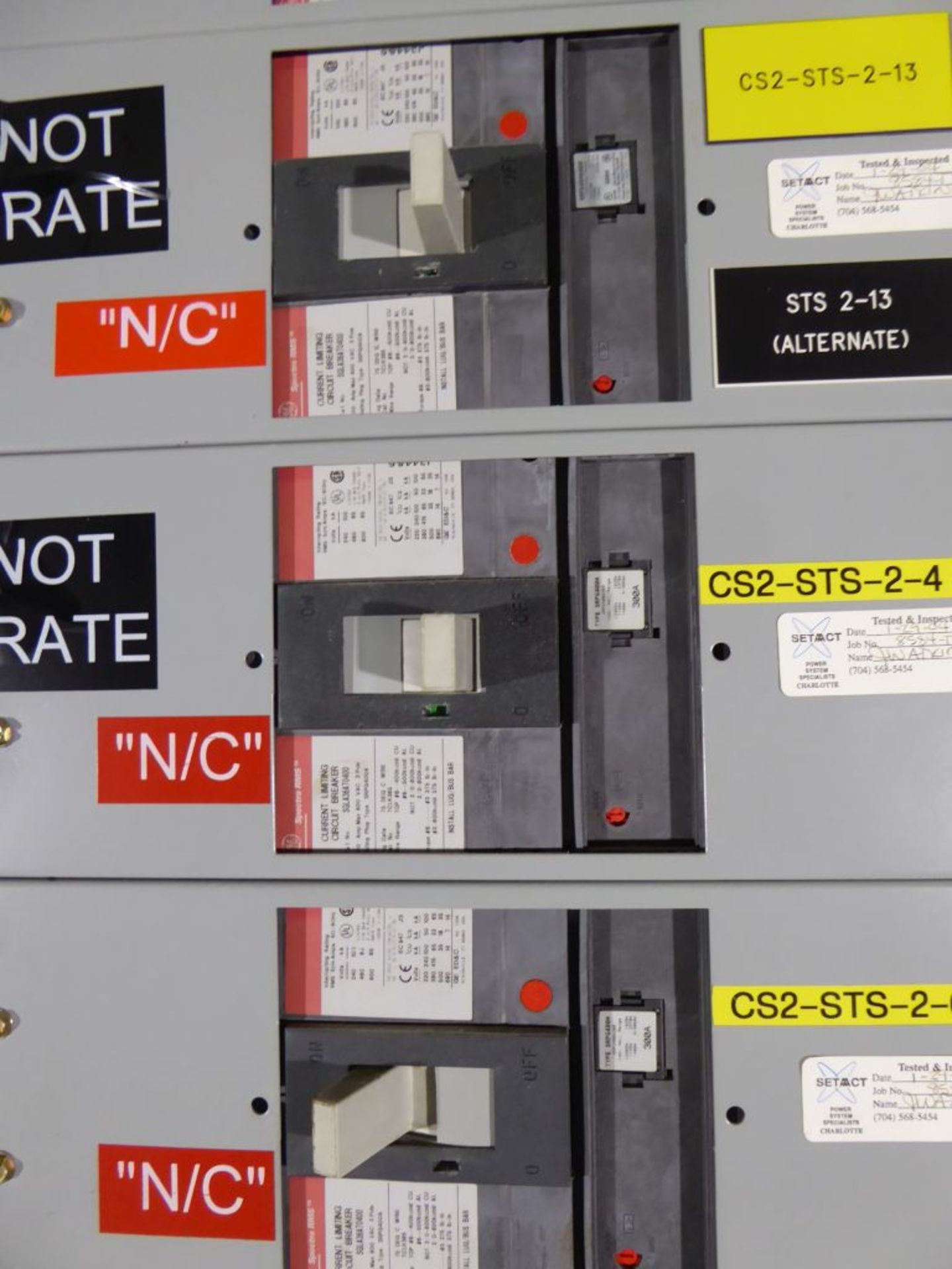 Charlotte, NC - GE 3000A Spectra Series Switch Board - Image 11 of 19