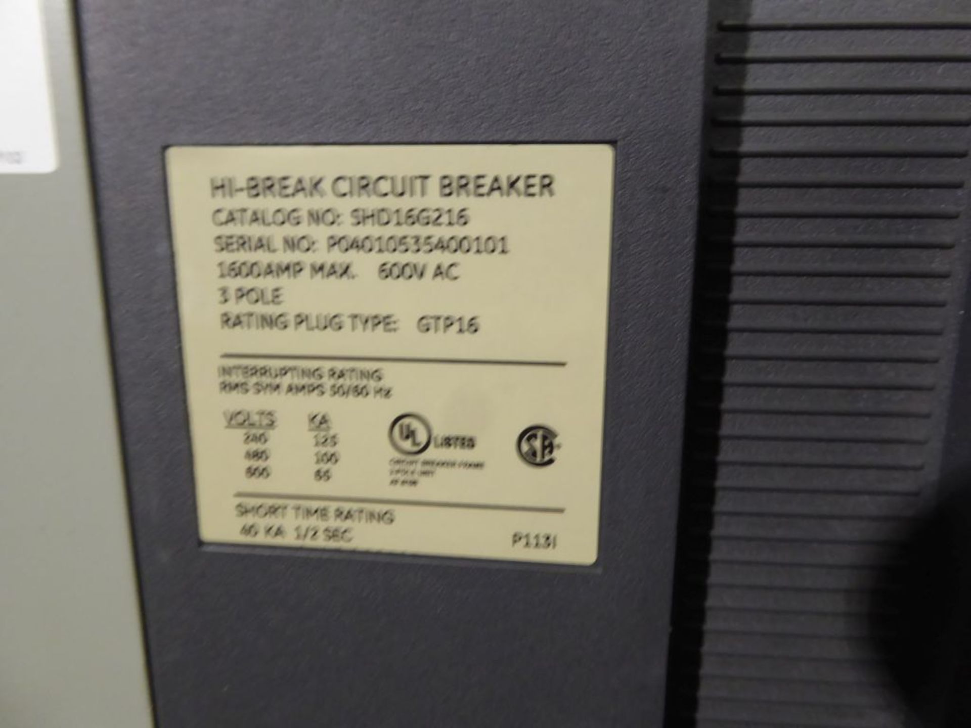 Charlotte, NC - GE 4000A Powerbreak Switchgear - Image 24 of 24