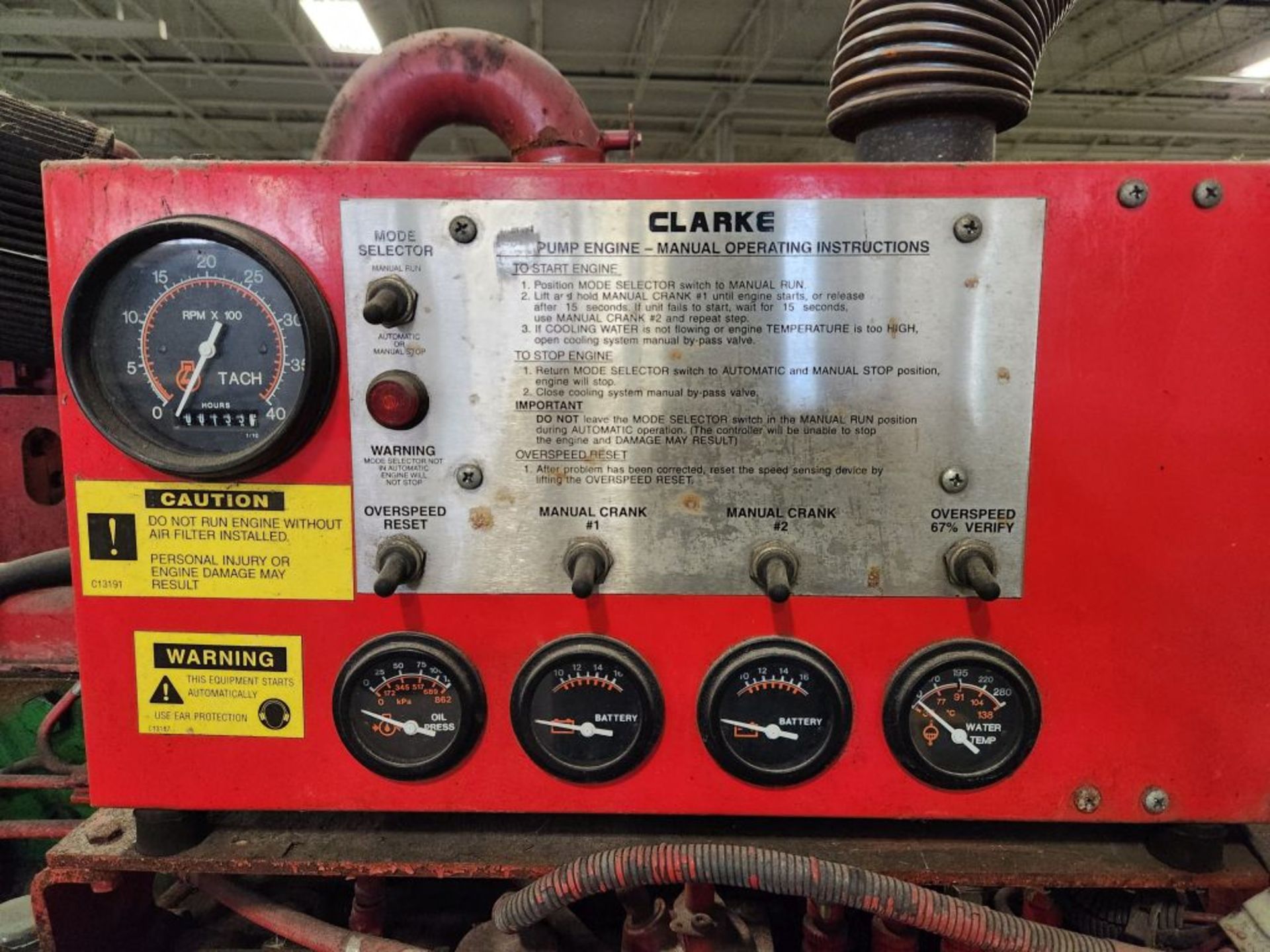 Minneapolis, MN - Clark Diesel Powered Centrifugal Fire Pump Controller - Image 13 of 26