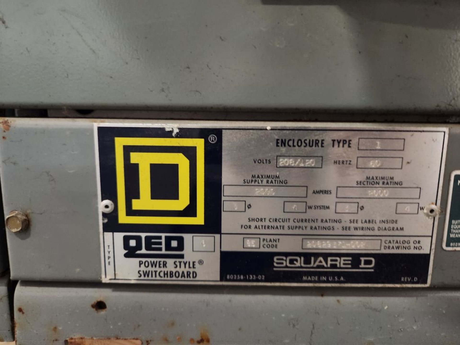 Minneapolis, MN - Square D QED-6 Power Style 2000A Switchgear - Image 38 of 39