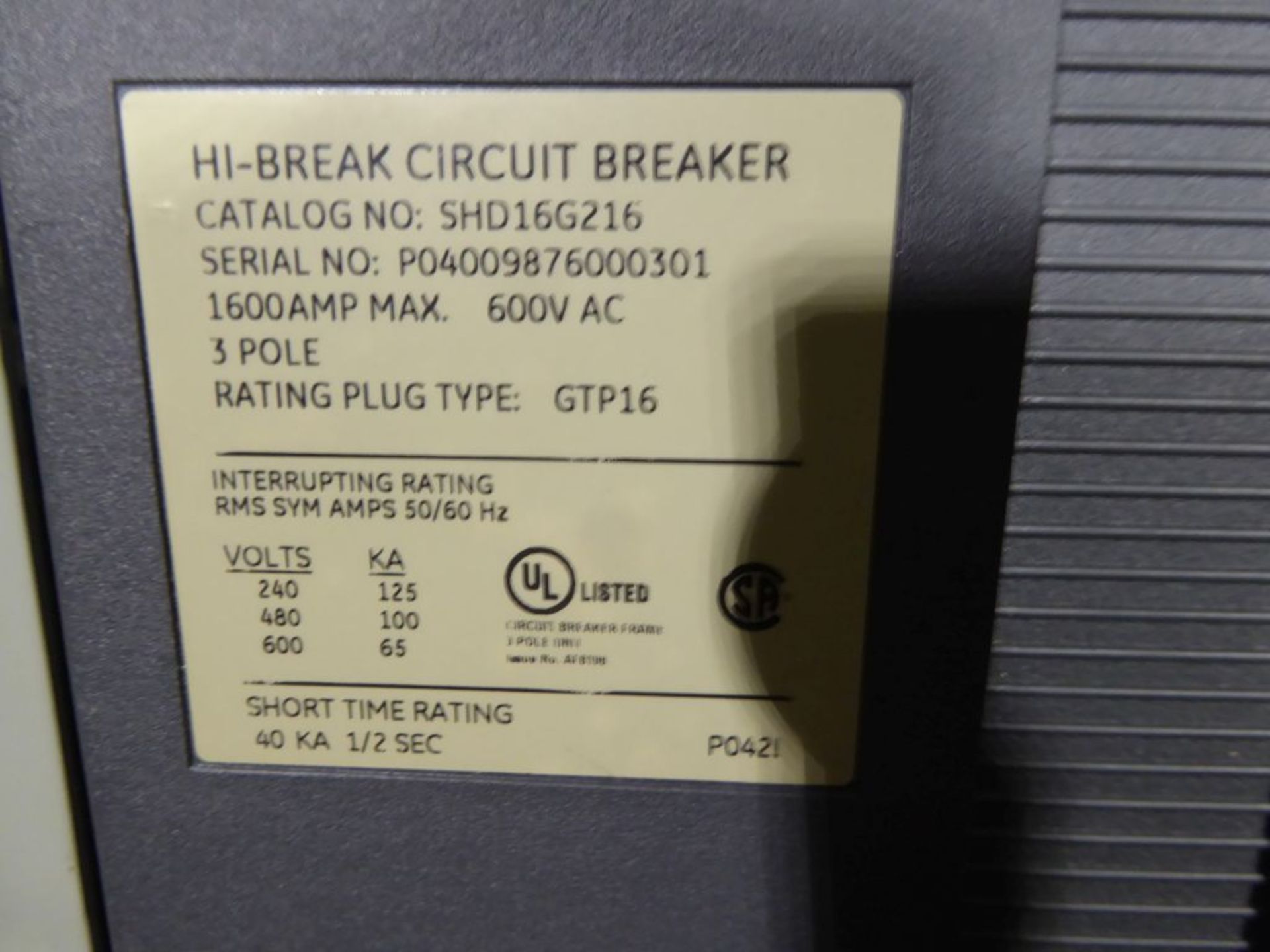 Charlotte, NC - GE 4000A Powerbreak Switchgear - Bild 14 aus 24