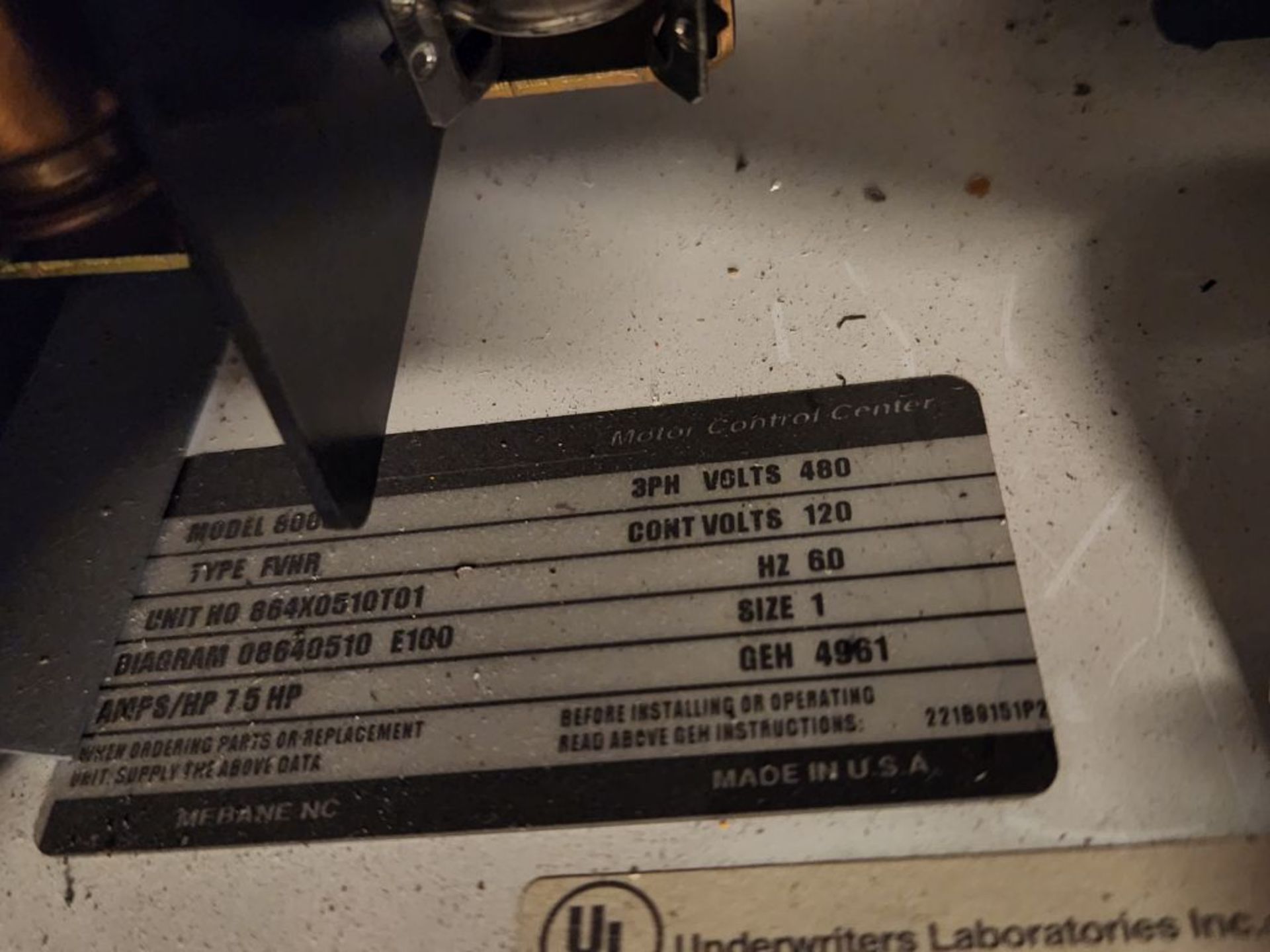 Charlotte, NC - GE 8000 Line Motor Control - Image 20 of 35