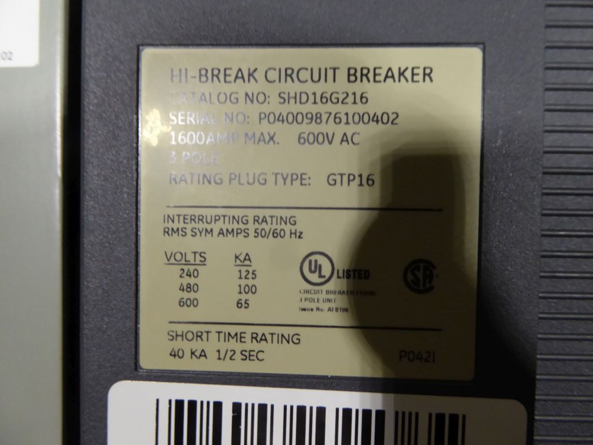 Charlotte, NC - GE 4000A Powerbreak Switchgear - Bild 12 aus 24