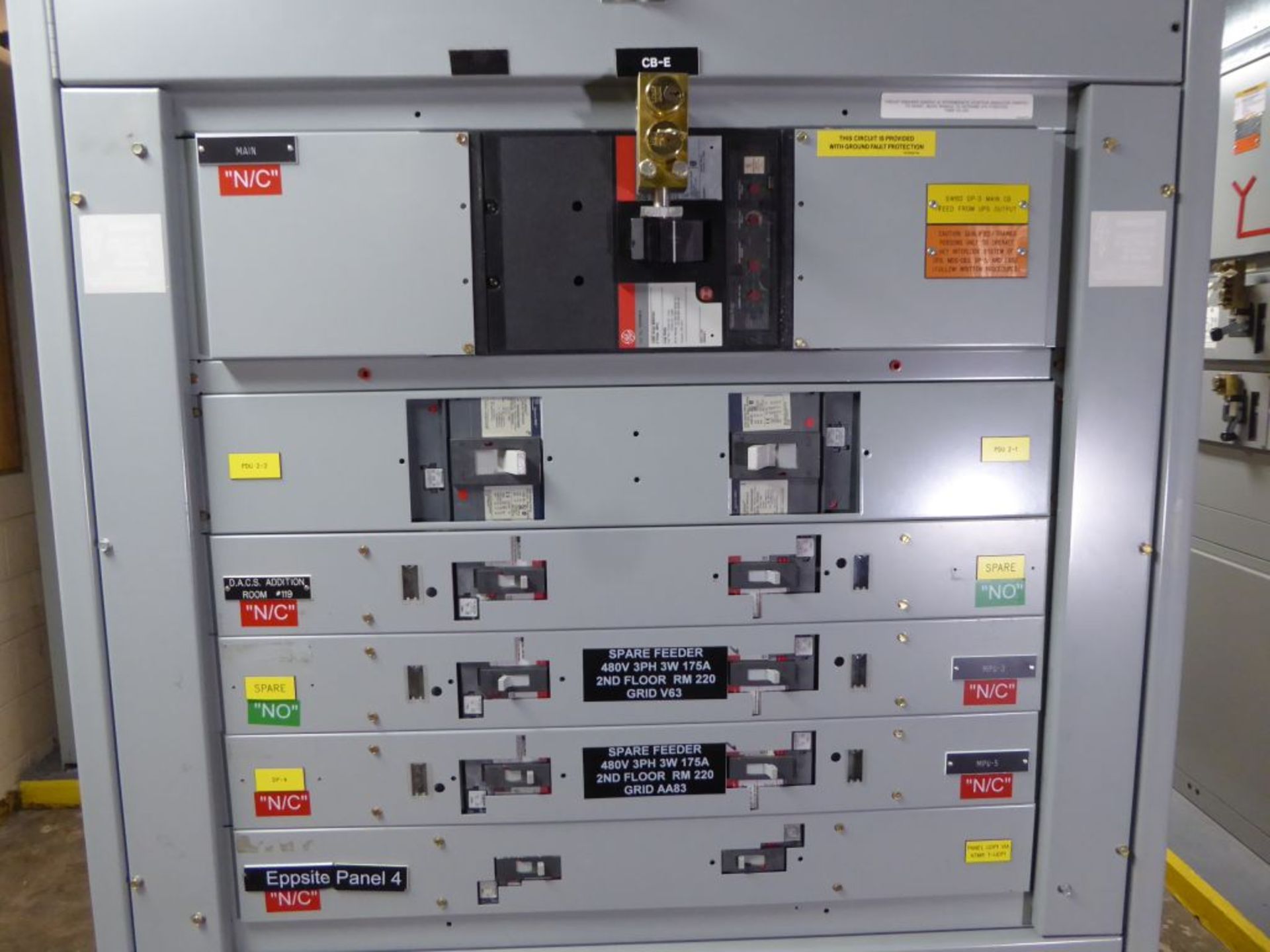 Charlotte, NC - GE 1200A Spectra Series Switchboard - Image 4 of 11