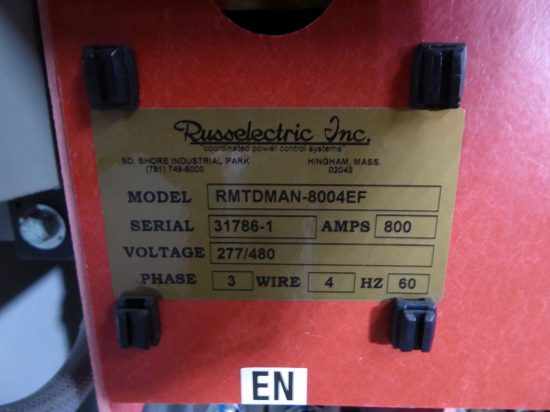 Charlotte, NC - Russelectric Non Automatic Transfer Switch Type 1 Enclosure - Image 4 of 5