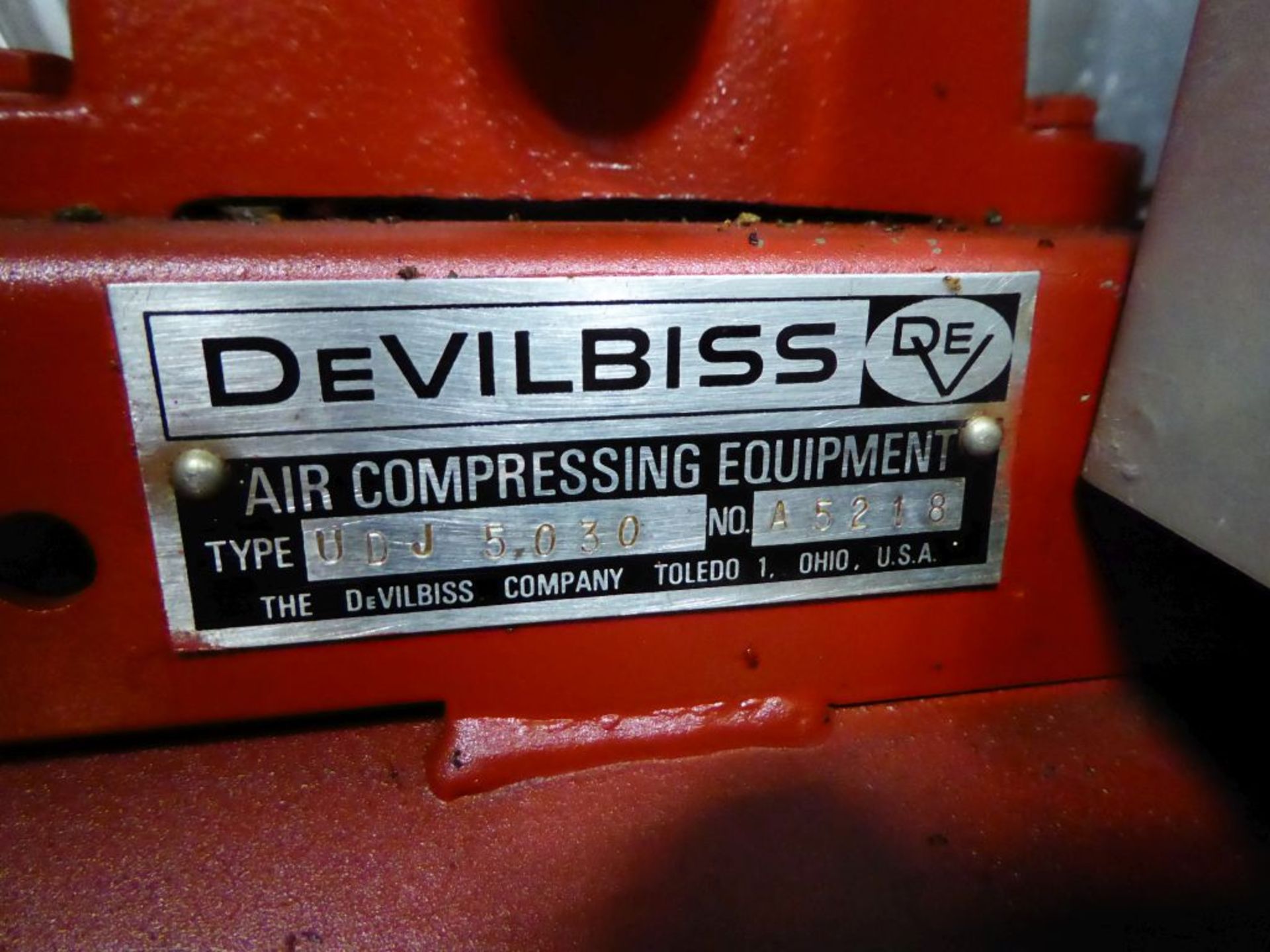 Spartanburg, SC - Devilbiss Air Compressor - Image 3 of 5