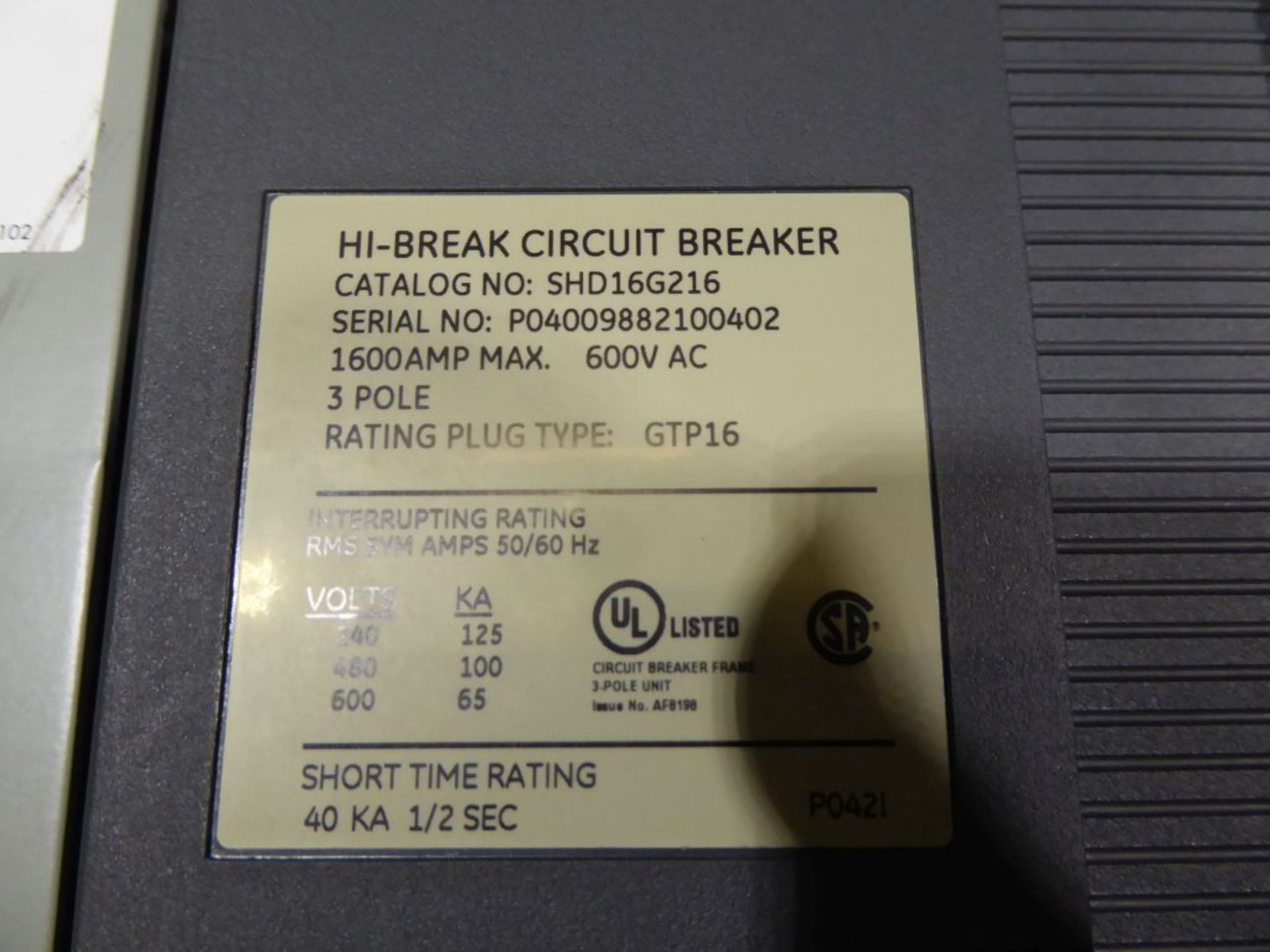 Charlotte, NC - GE 4000A Powerbreak Switchgear - Image 8 of 18