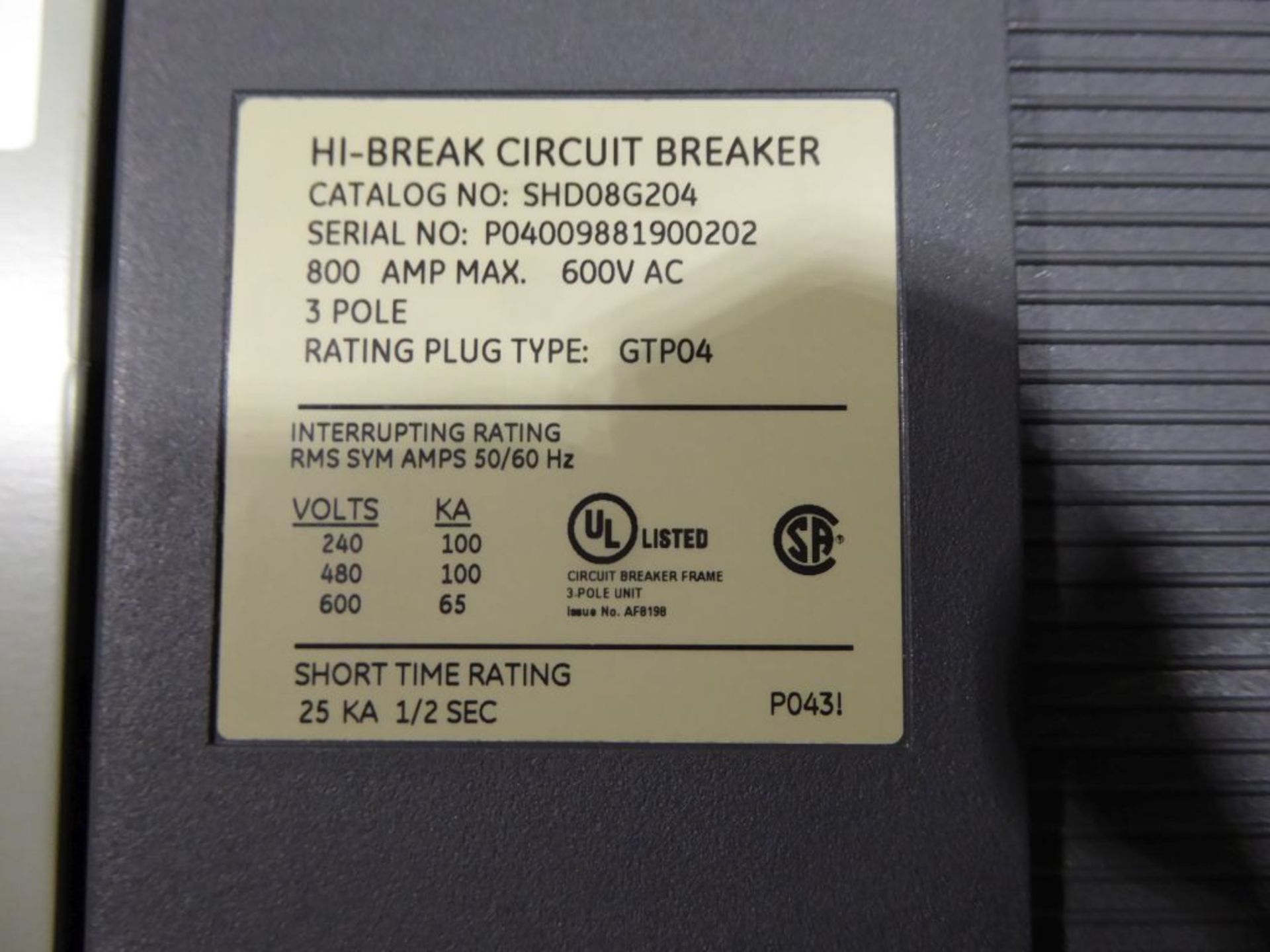 Charlotte, NC - GE 4000A Powerbreak Switchgear - Image 18 of 24