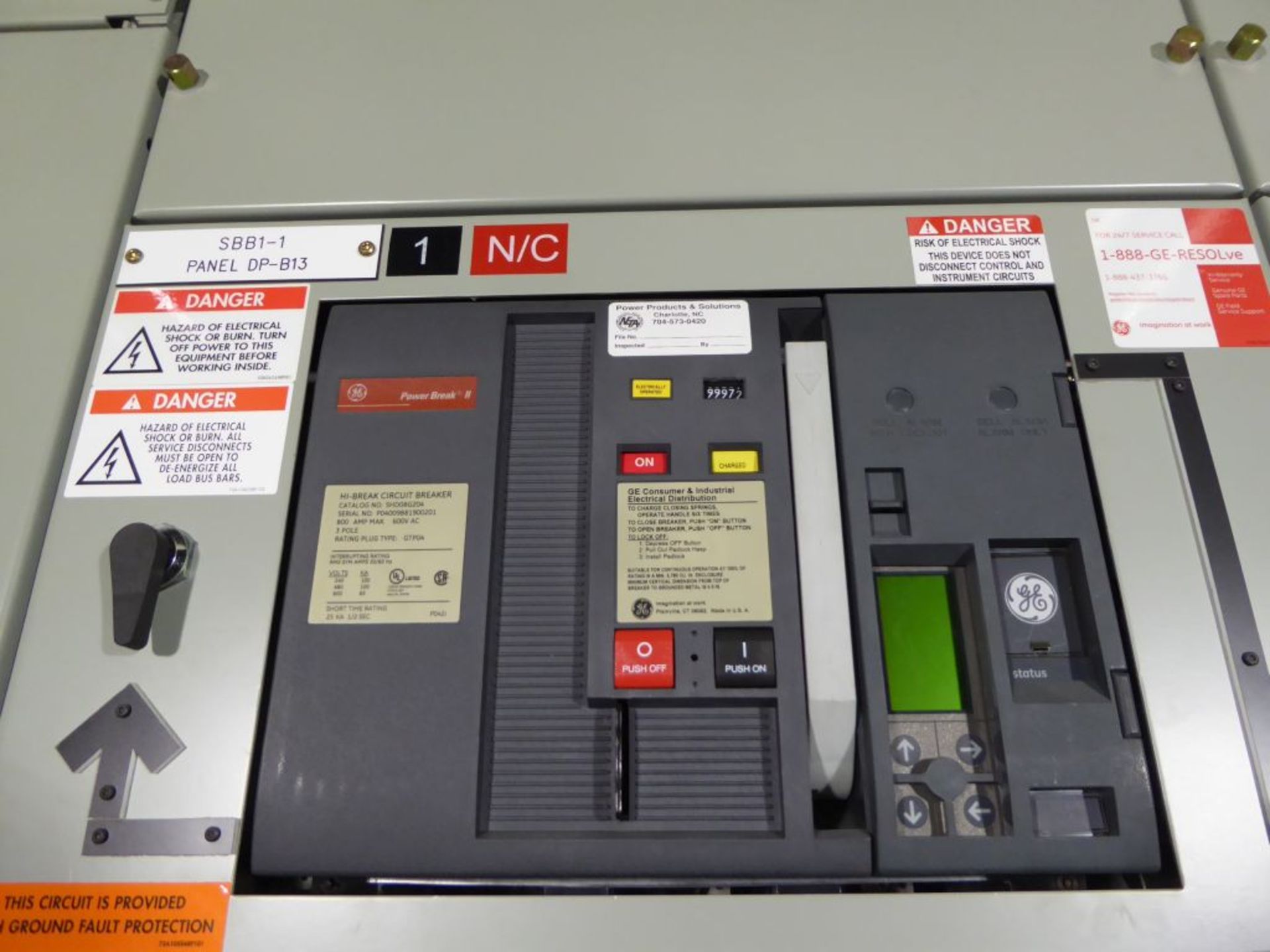 Charlotte, NC - GE 4000A Powerbreak Switchgear - Bild 9 aus 24