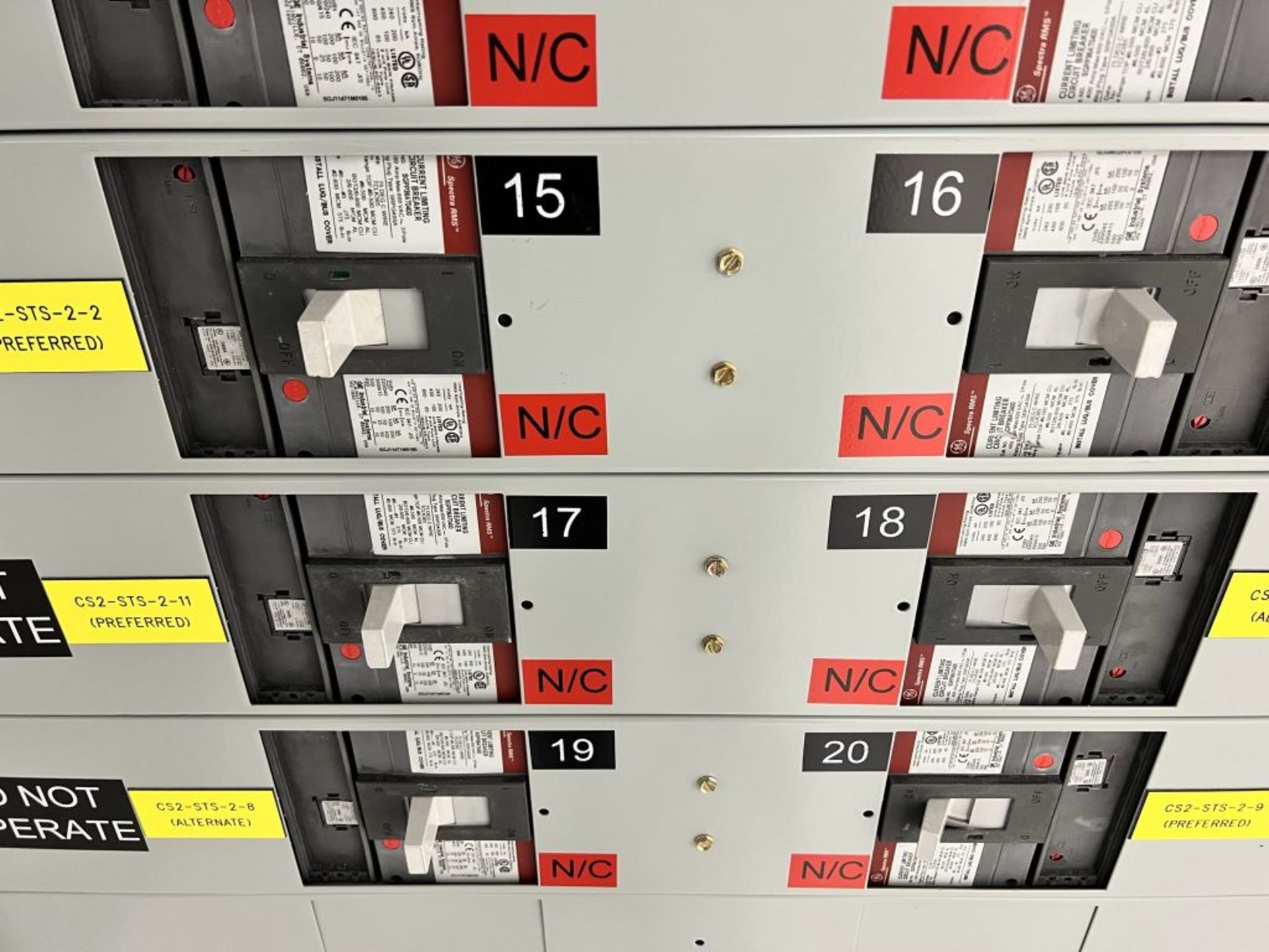 Charlotte, NC - GE 3000A Spectra Series Switchboard - Image 9 of 15