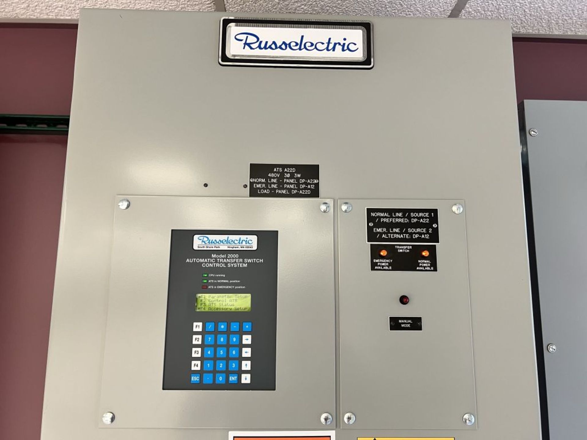 Spartanburg, SC - Russelectric Automatic Transfer Switch Control System - Image 4 of 8