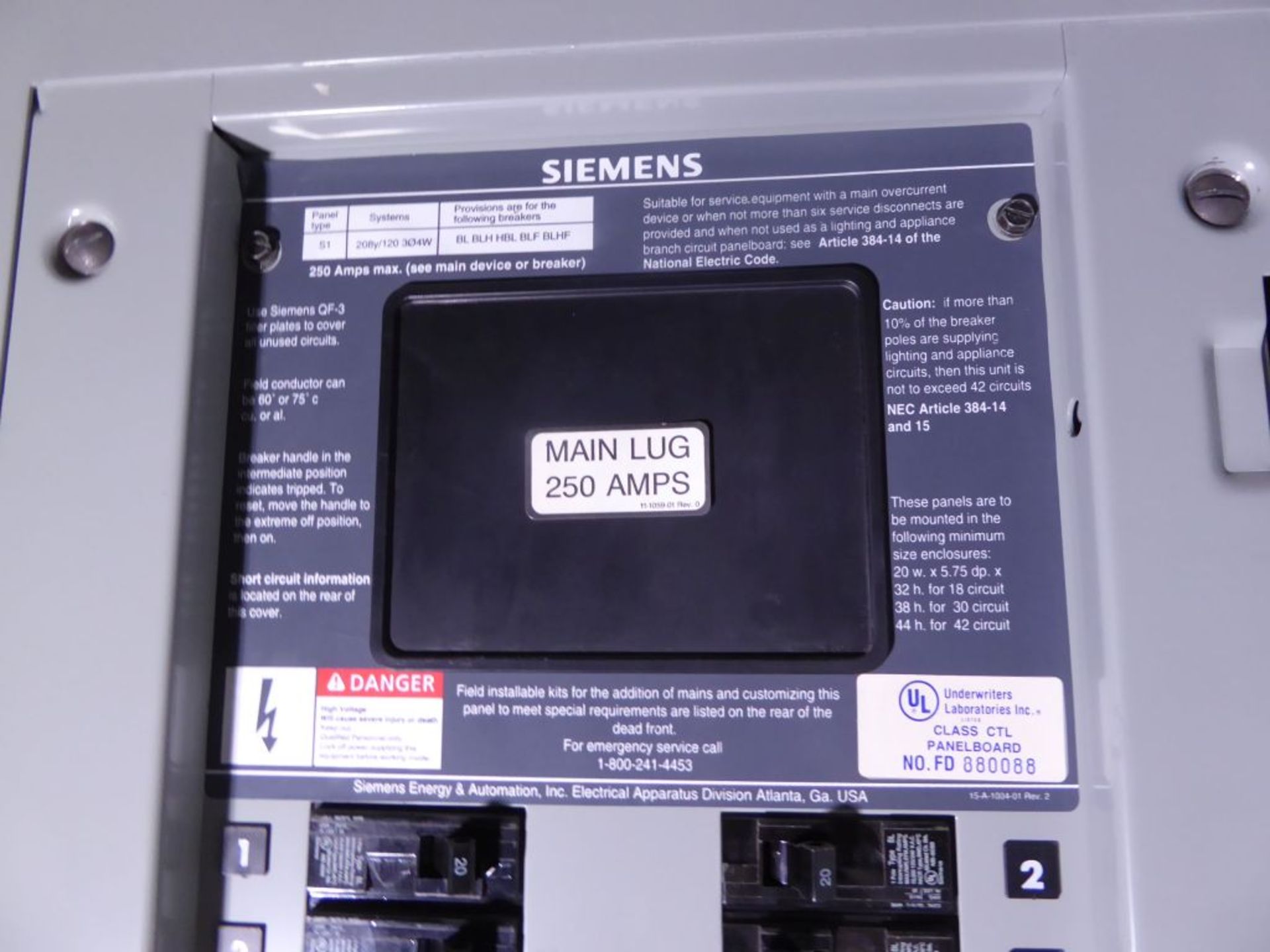 Spartanburg, SC - Siemens Panel - Image 3 of 7
