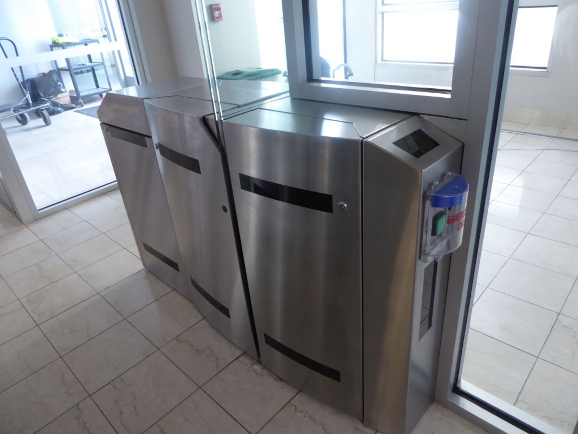 Charlotte, NC - Lot of (3) Turnstiles With Controls