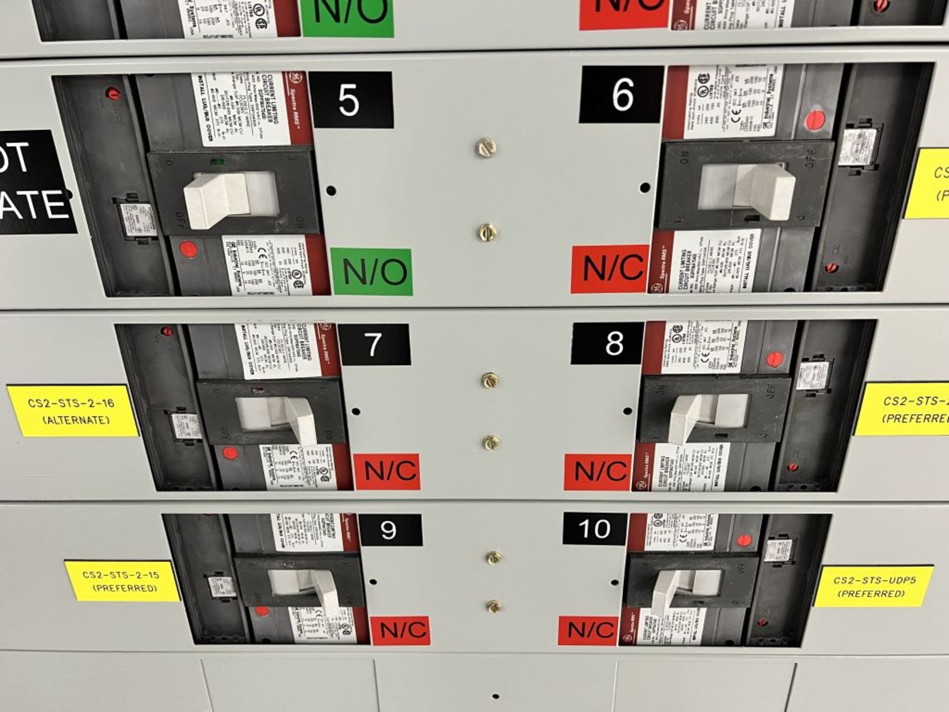 Charlotte, NC - GE 3000A Spectra Series Switchboard - Image 7 of 15