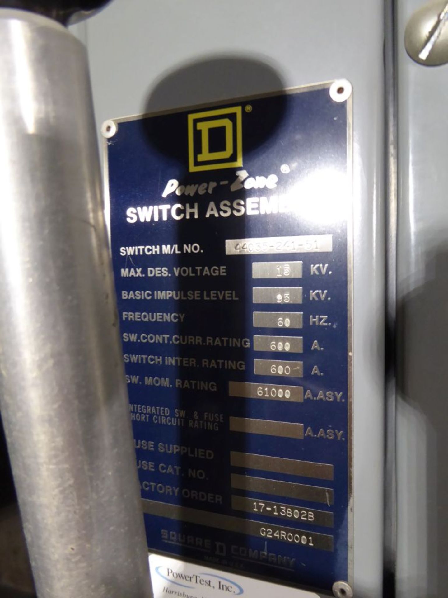 Charlotte, NC - Square D Powerzone Switch Assembly - Image 4 of 5