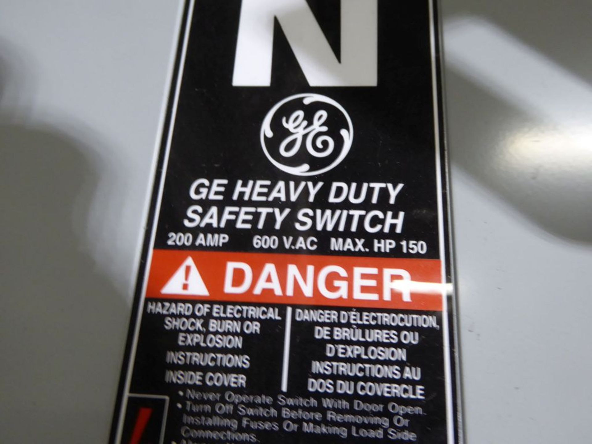 Spartanburg, SC - Lot of (2) GE Heavy Duty Safety Switches - Image 3 of 3