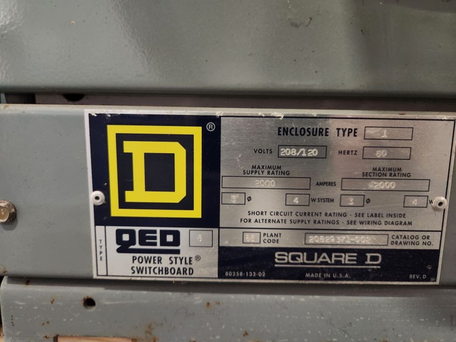 Minneapolis, MN - Square D QED-6 Power Style 2000A Switchgear - Image 36 of 39