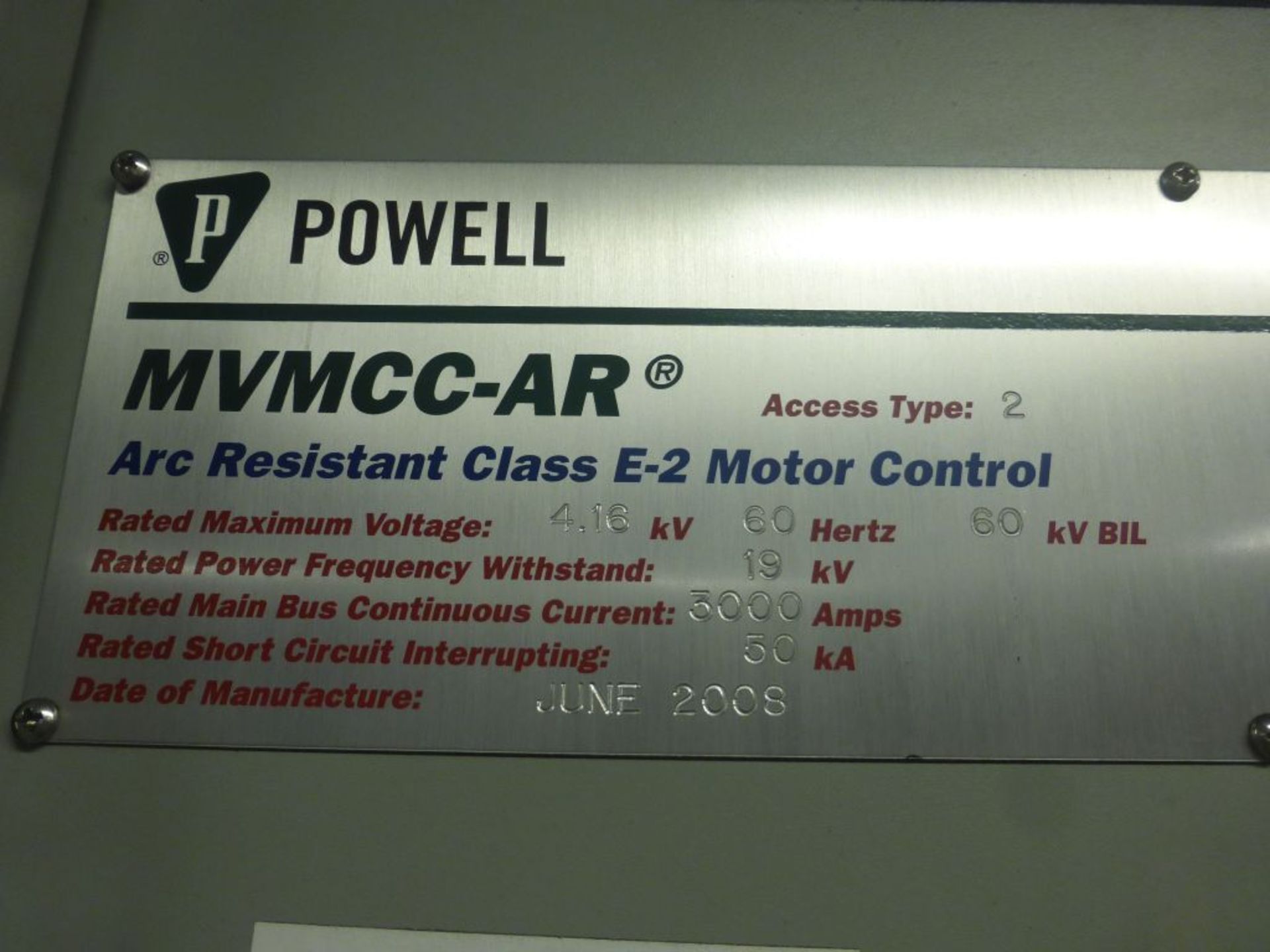 Powell 3000A Arc Resistant Class E-Z Motor Control - Image 15 of 30
