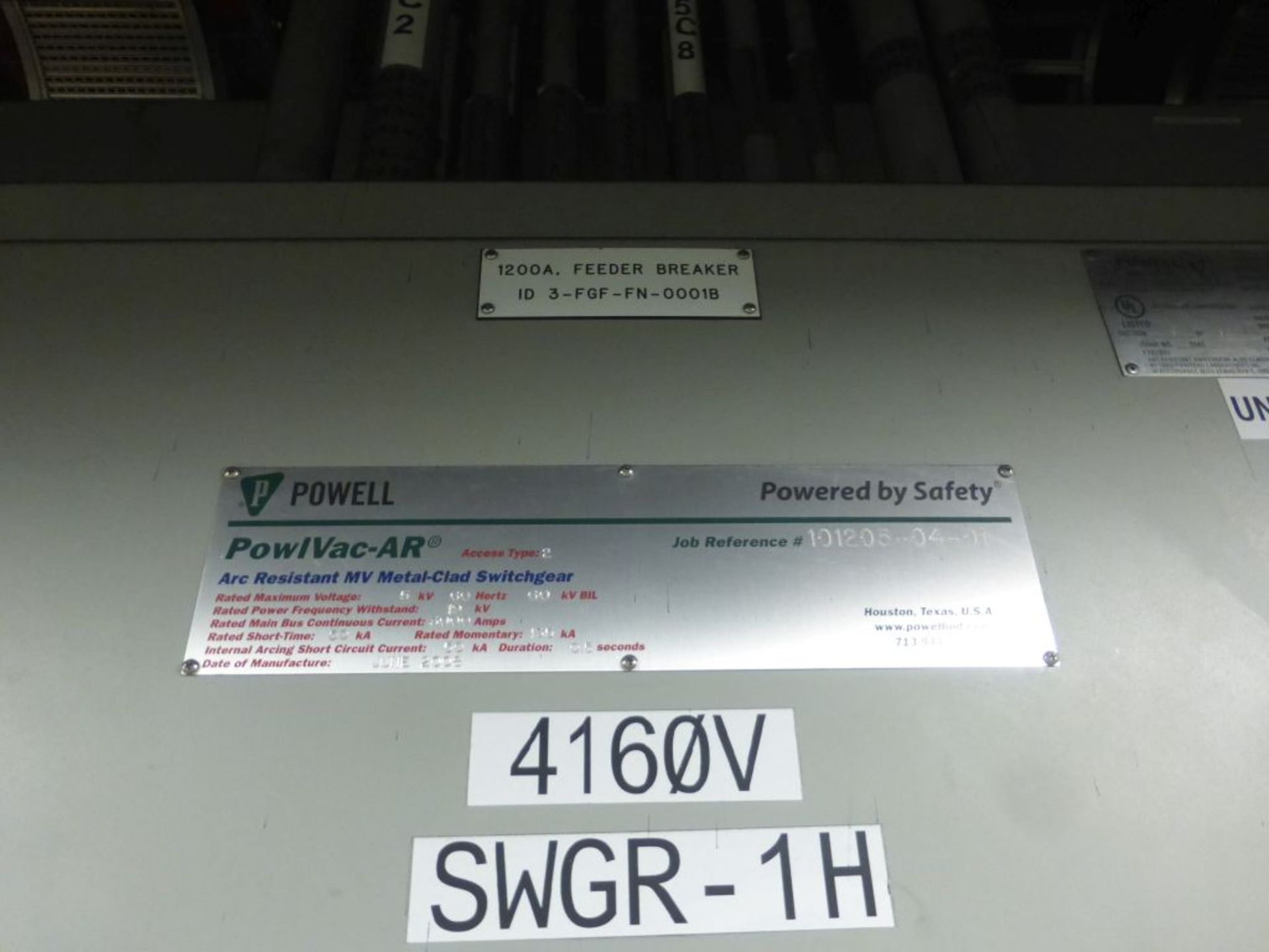 Powell 3000A Arc Resistant MV Metal Clad Switchgear - Image 5 of 68