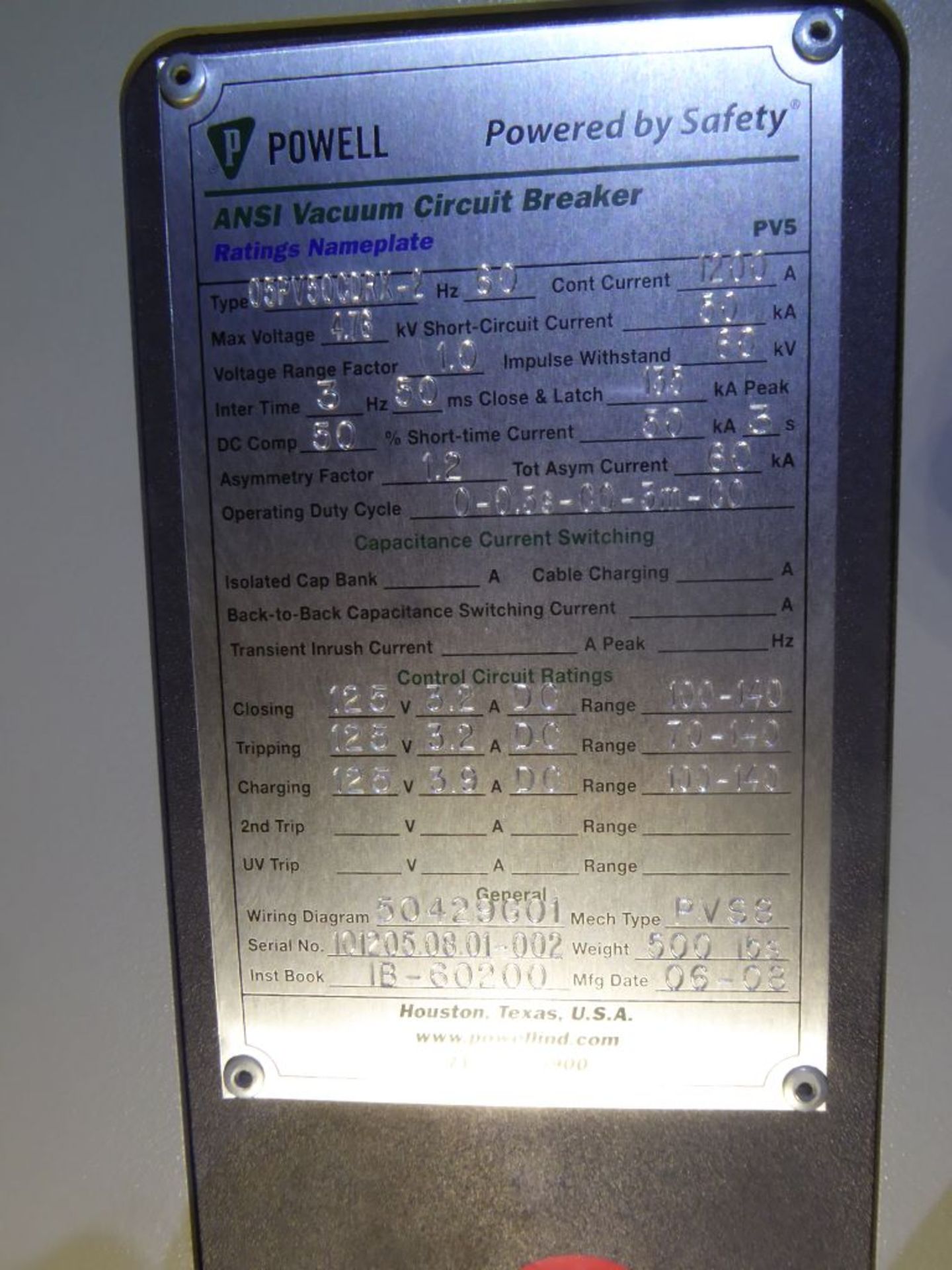 Powell 3000A Arc Resistant MV Metal Clad Switchgear - Image 34 of 55